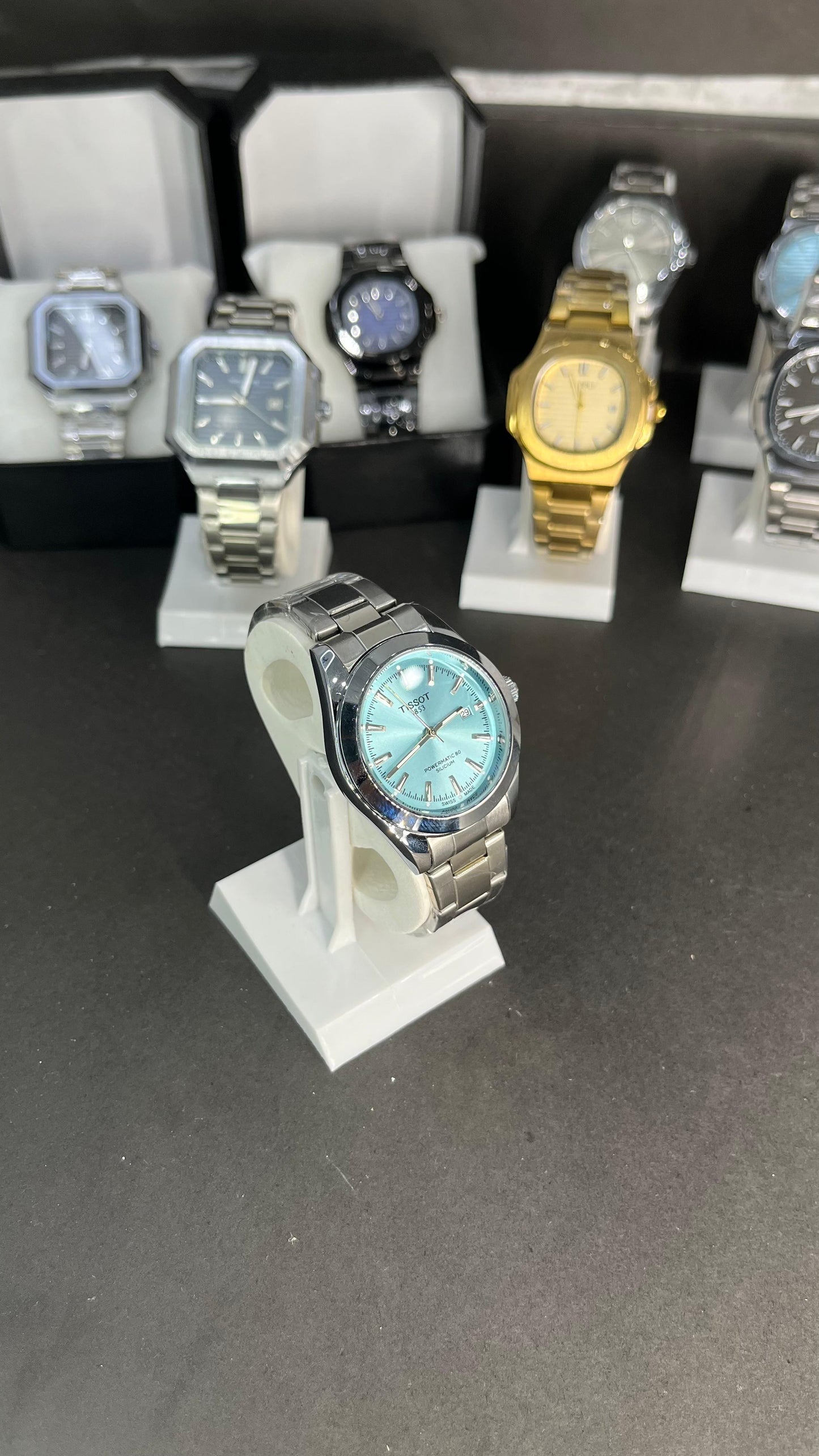 Tissot Gentleman Powermatic 80 Silicium – Ice Blue Dial Premium Quality Comes With Box