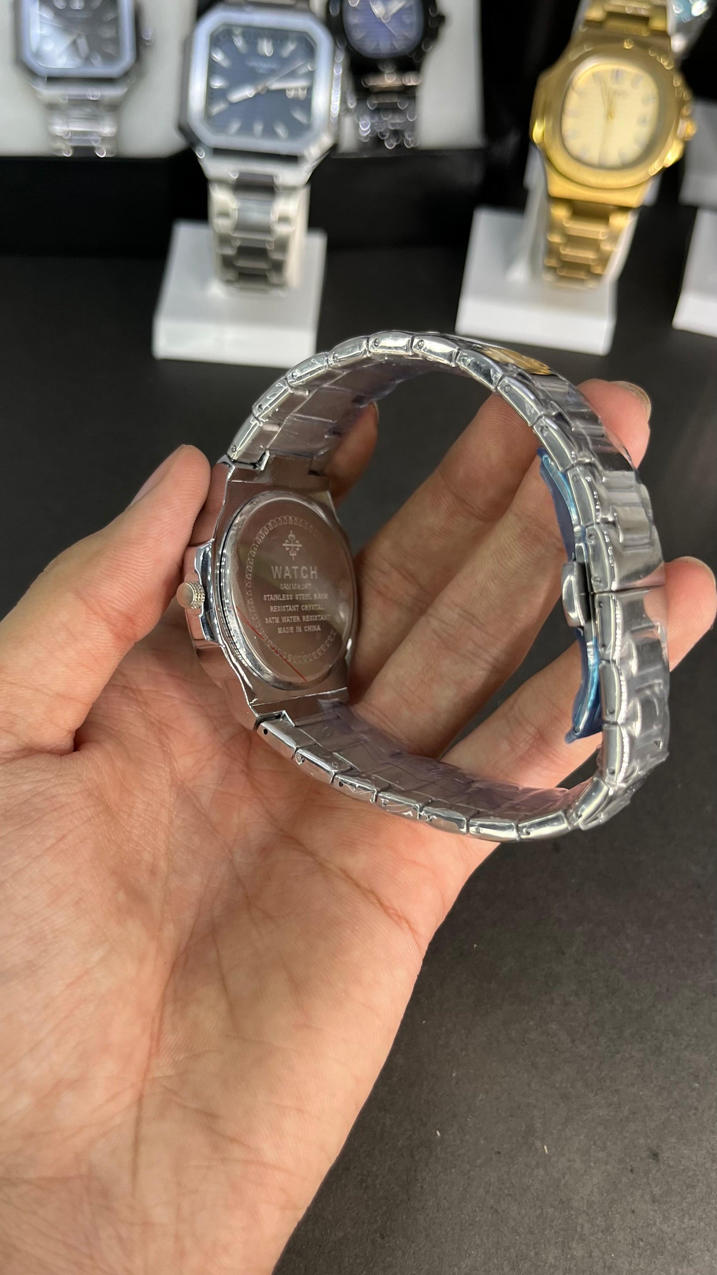 Patek Philippe Ice Blue Big Dial With Branding At The Back