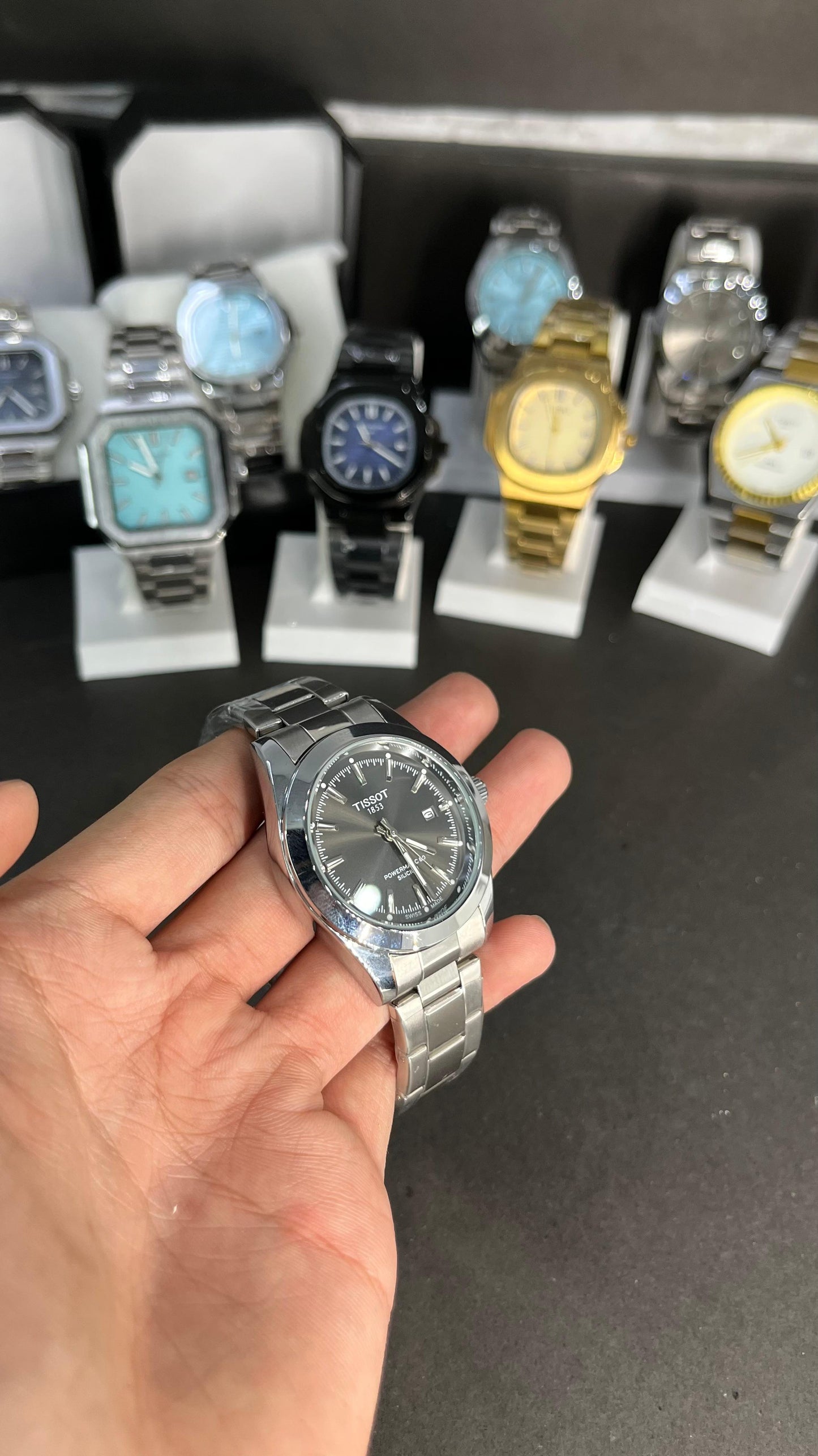 Tissot PRX 1853 In Greyish Dial With Date Display