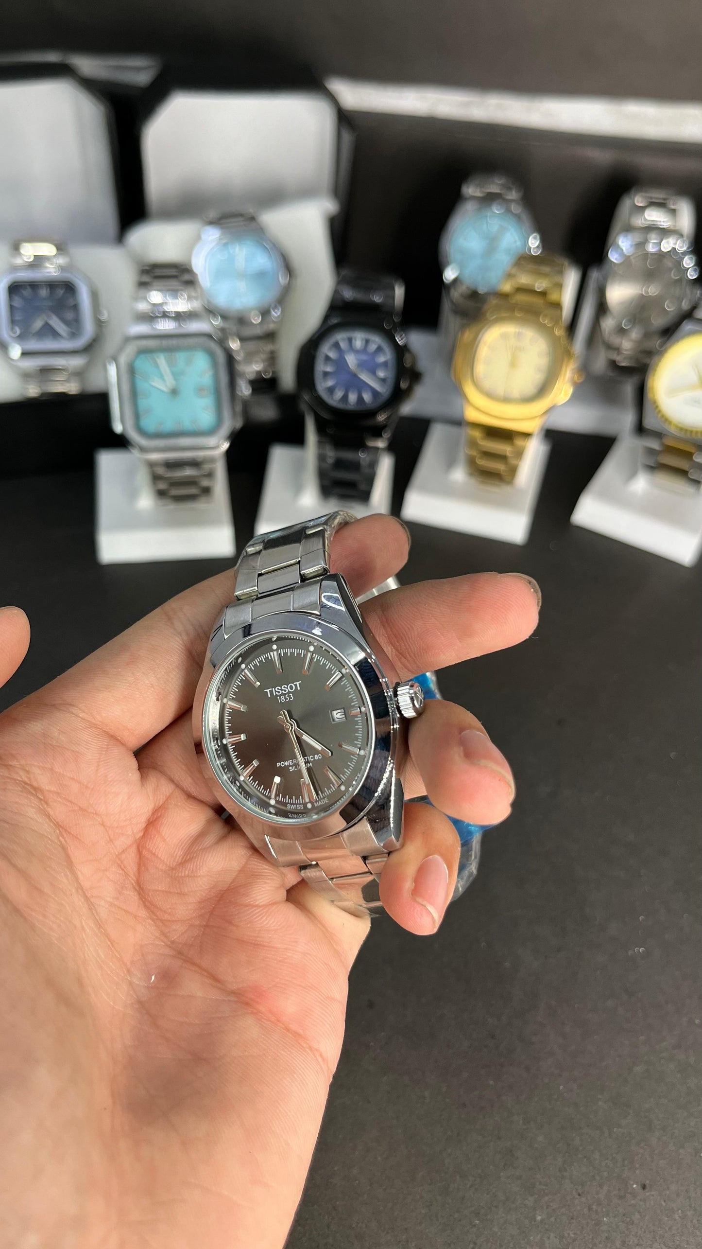 Tissot PRX 1853 In Greyish Dial With Date Display