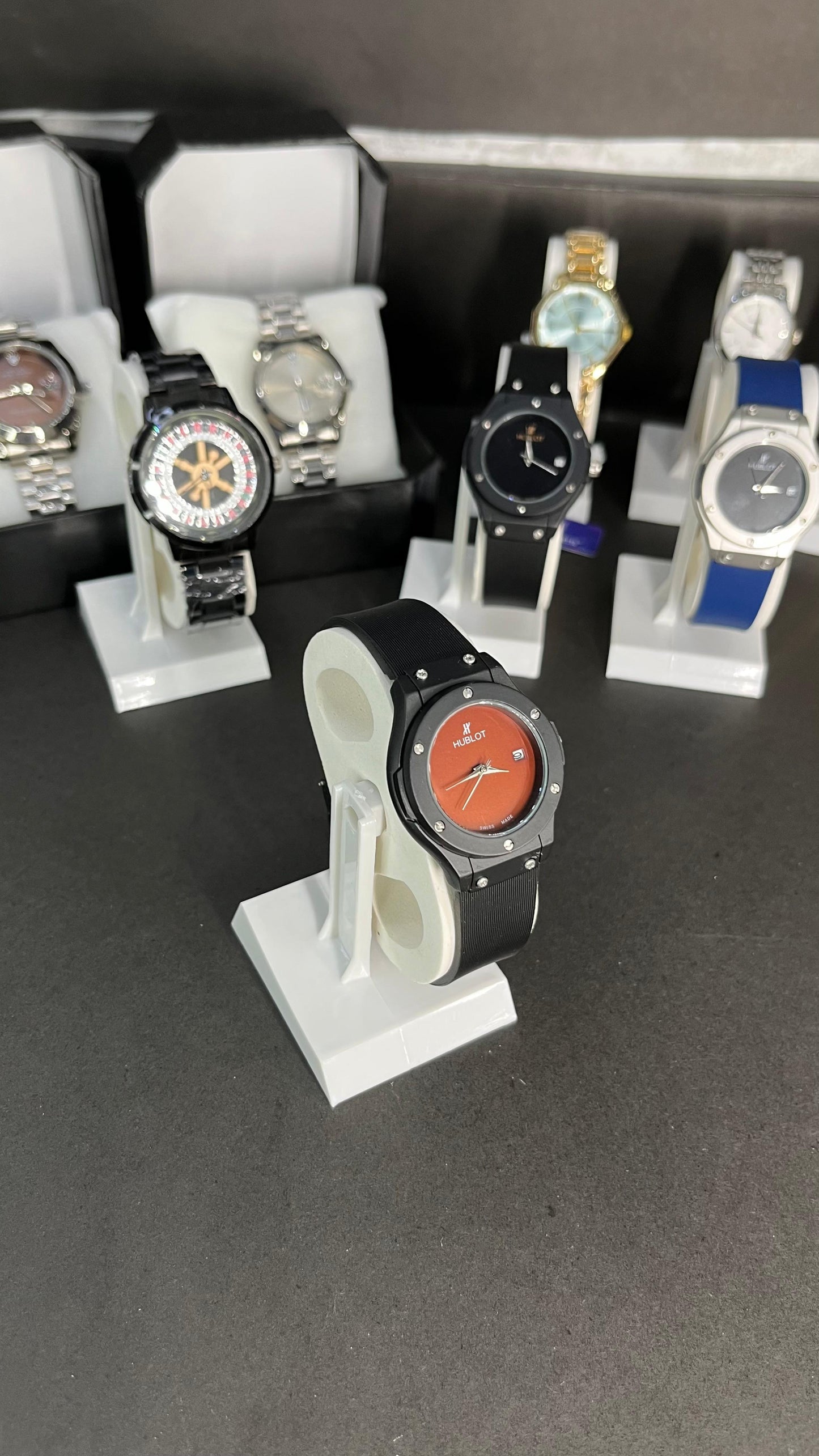 Hublot Ladies Watch – Brown Dial with Date Display