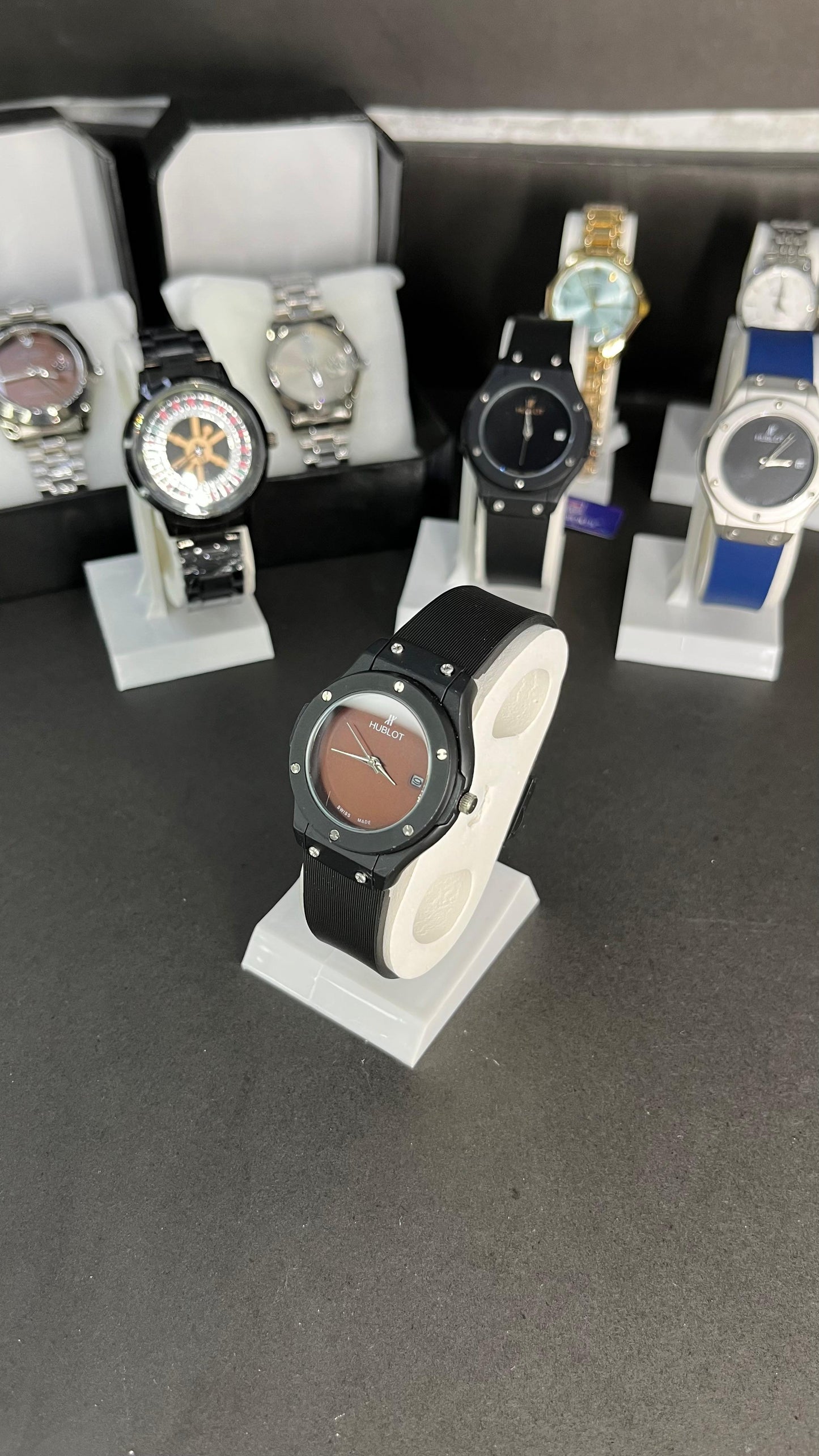 Hublot Ladies Watch – Brown Dial with Date Display