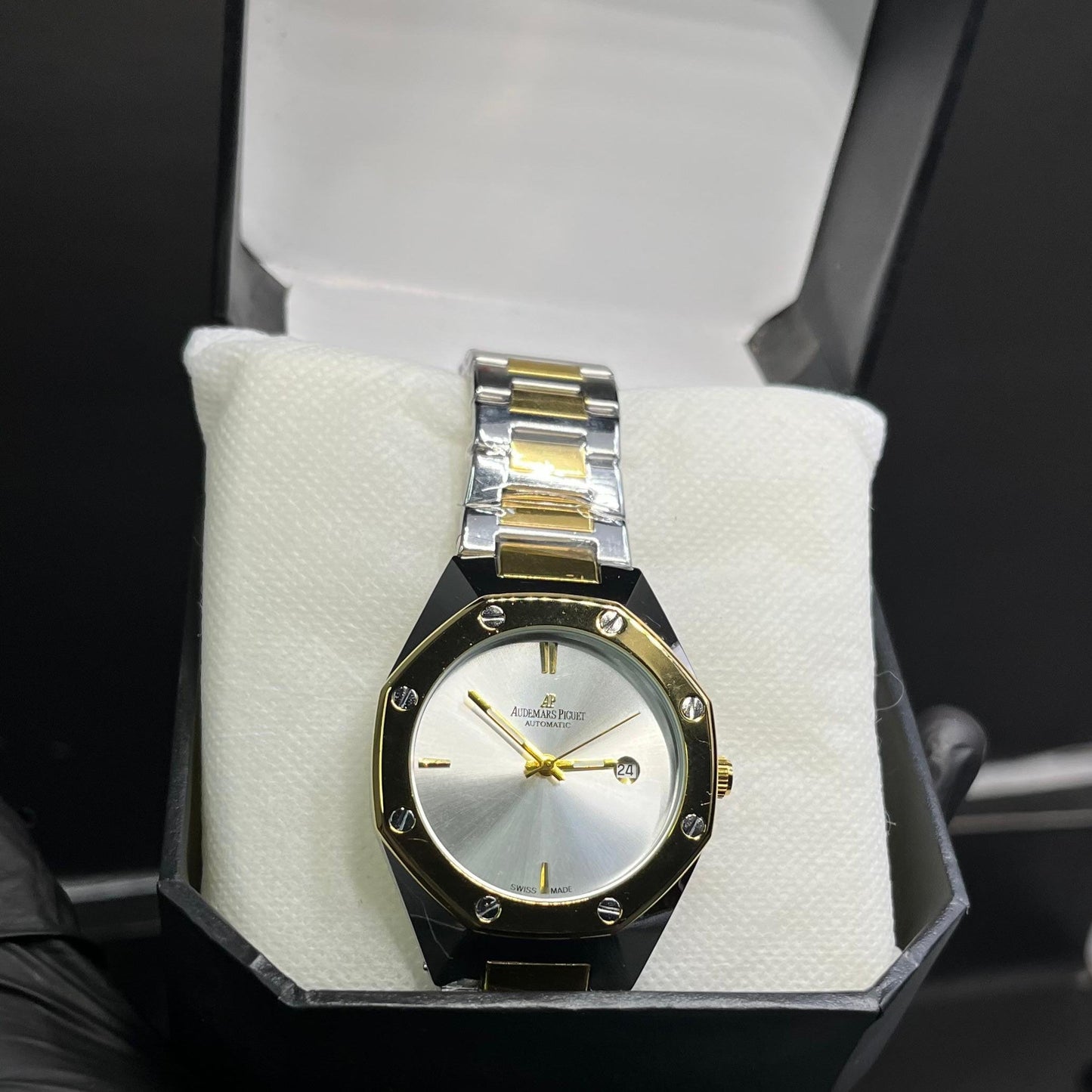 AP Style Two-Tone Silver & Gold Luxury Watch – Stainless Steel