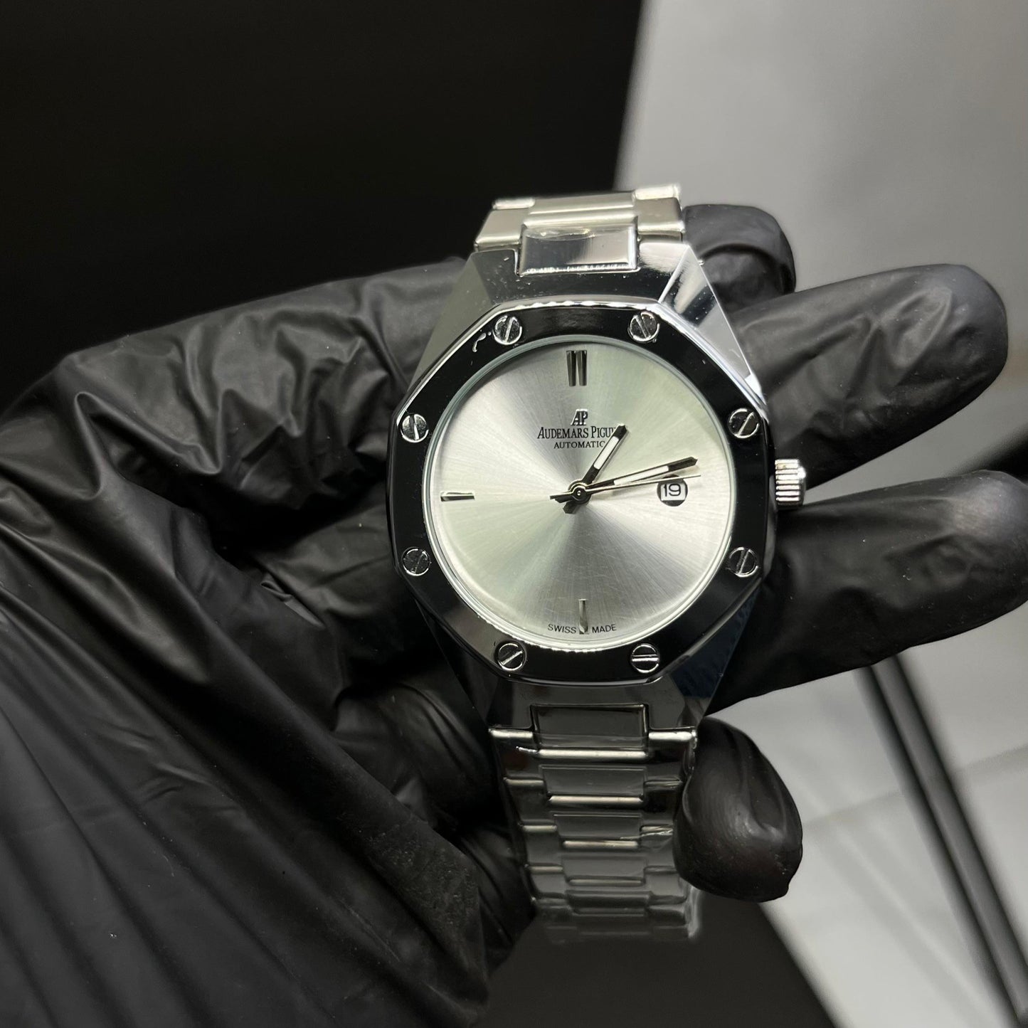 AP Style Silver Luxury Watch – Elegant Stainless Steel Design
