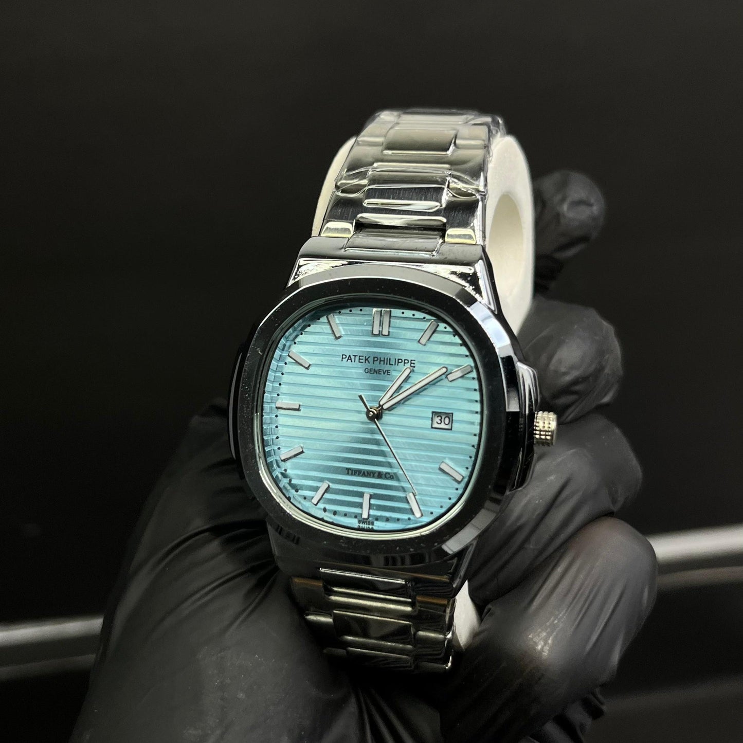 Patek Philippe Ice Blue Big Dial With Branding At The Back