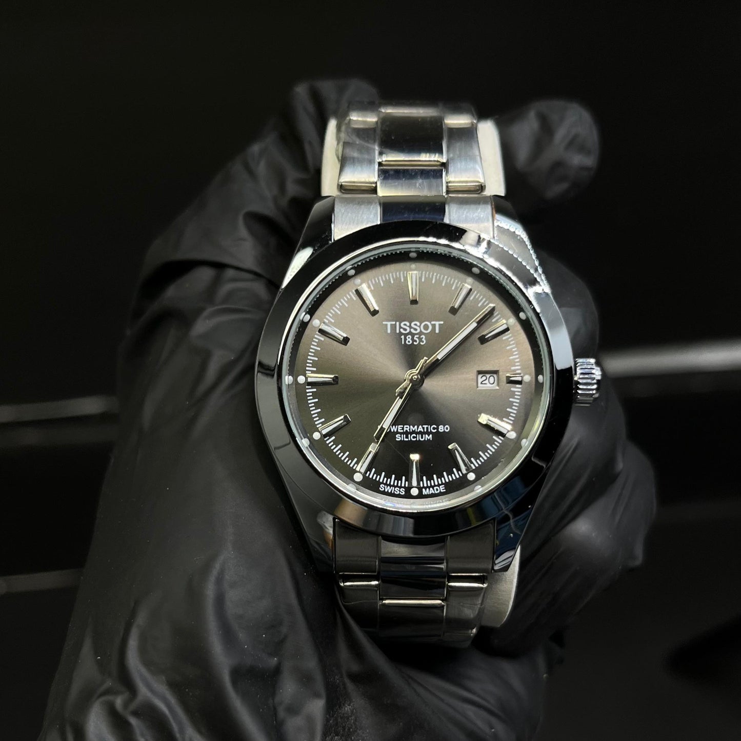 Tissot PRX 1853 In Greyish Dial With Date Display