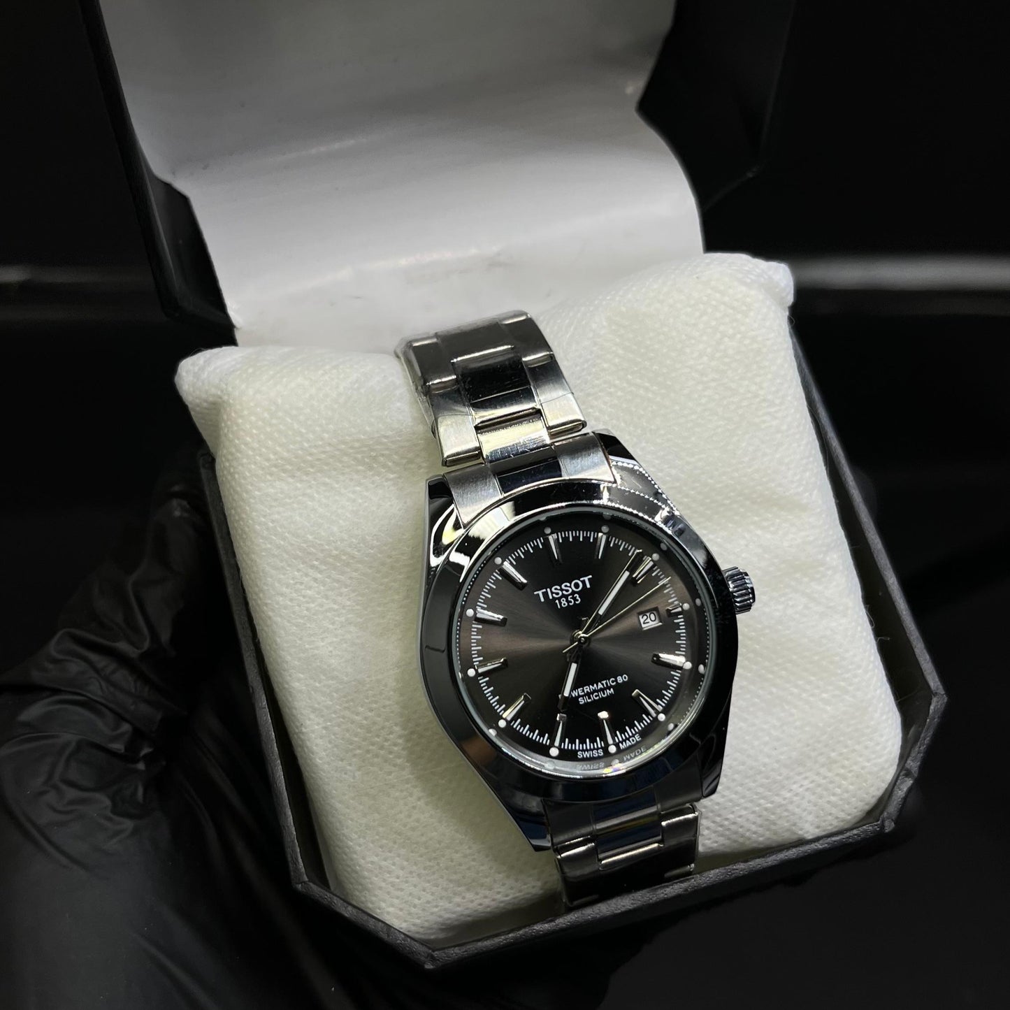 Tissot PRX 1853 In Greyish Dial With Date Display