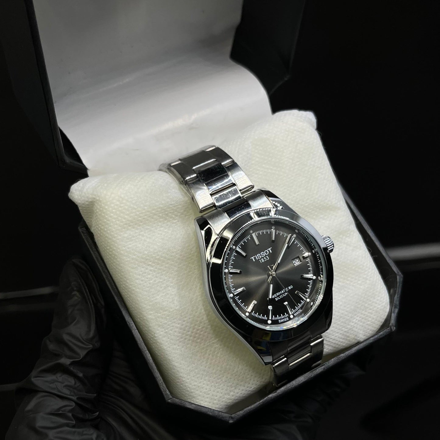 Tissot PRX 1853 In Greyish Dial With Date Display