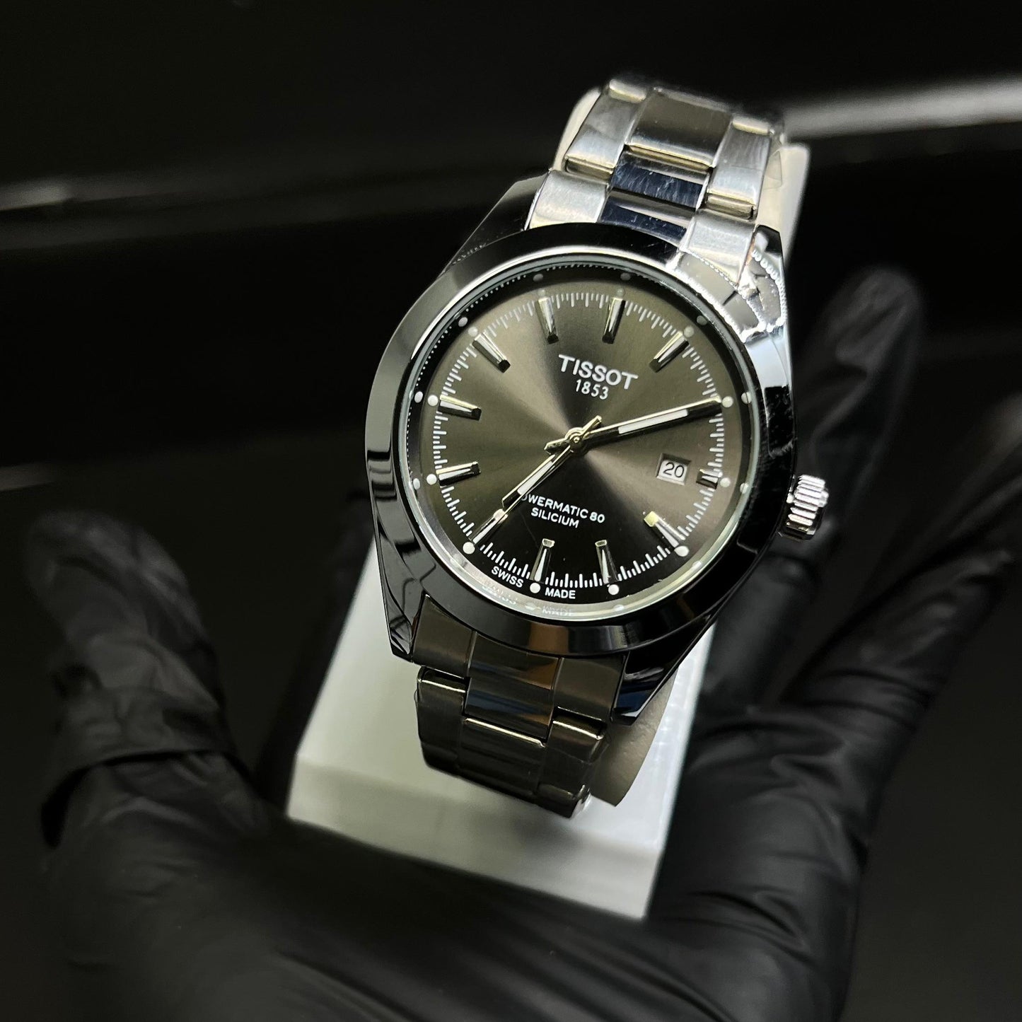 Tissot PRX 1853 In Greyish Dial With Date Display