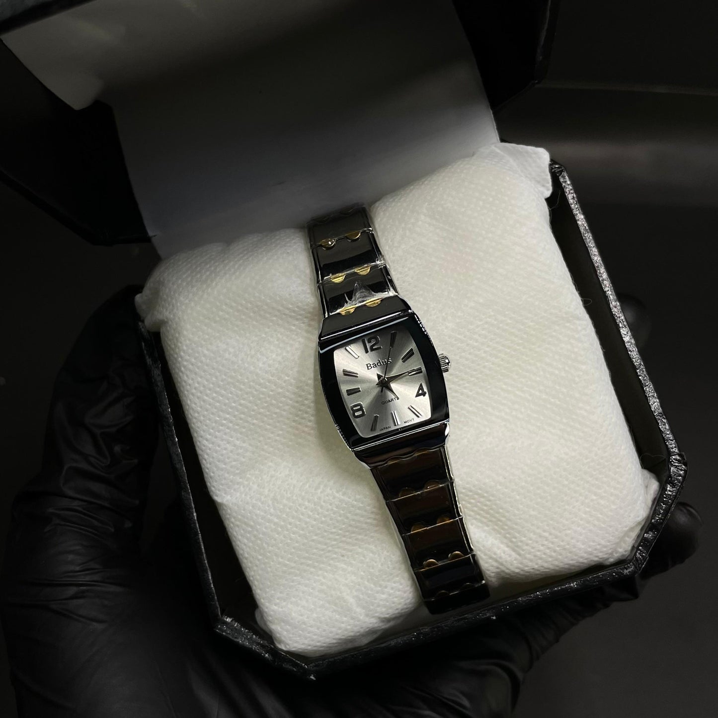 Elegant Ladies Silver & Gold Two-Tone Bracelet Watch – White Dial