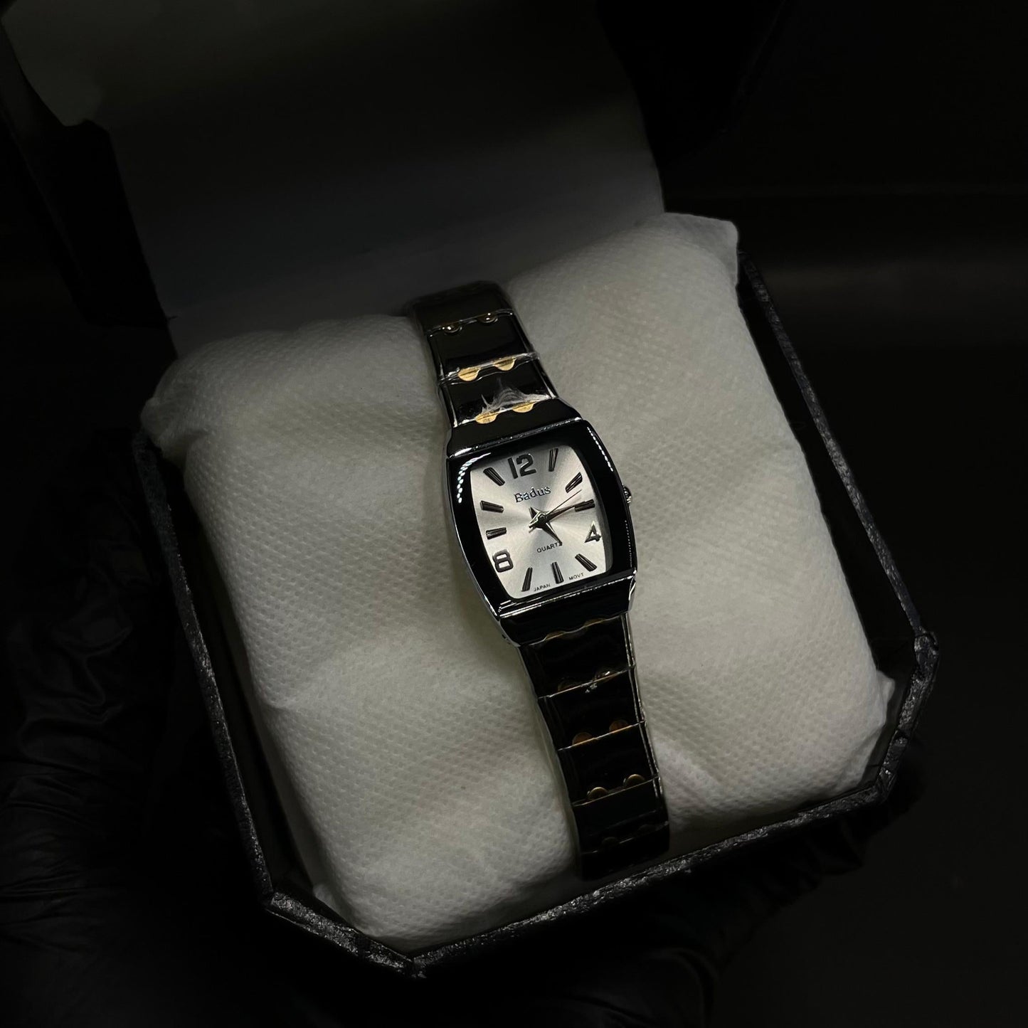 Elegant Ladies Silver & Gold Two-Tone Bracelet Watch – White Dial