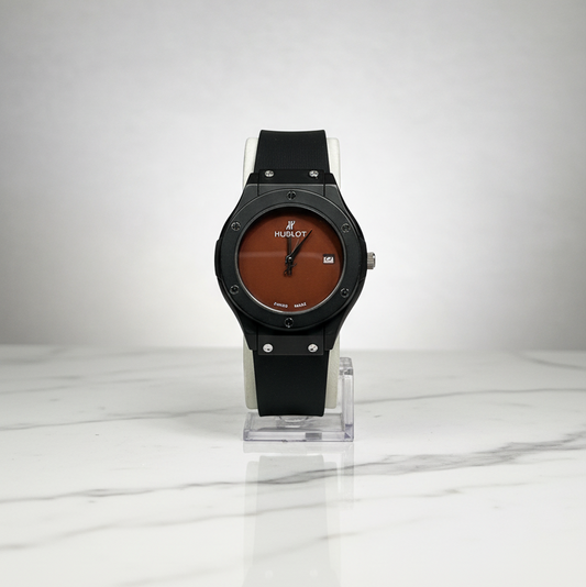 Hublot Ladies Watch – Brown Dial with Date Display