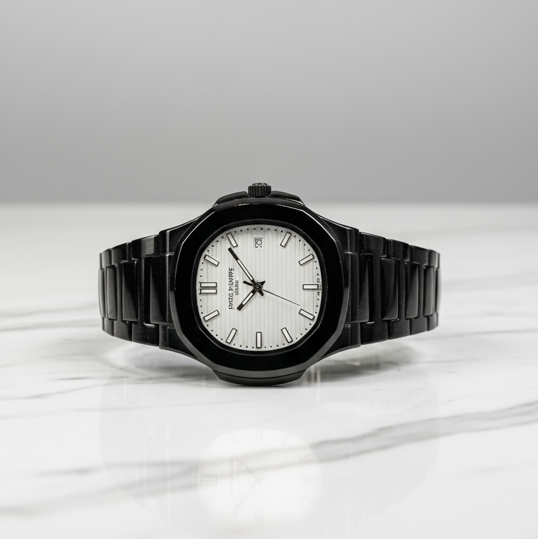 Patek Philippe Wrist Watch  For Men In Stainless Steel Full Black Classic Luxury Watch For Men