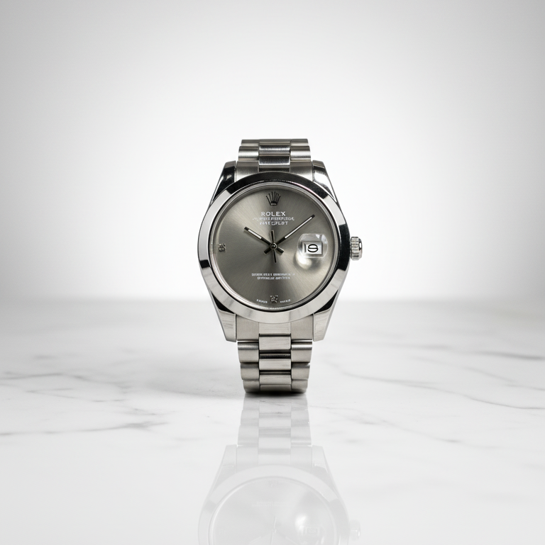 Rolex Oyster Perpetual Datejust – Women’s Silver Dial Edition with Date Window
