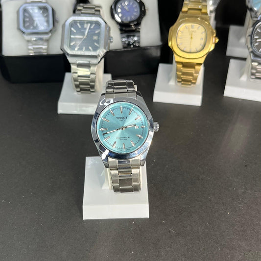 Tissot Gentleman Powermatic 80 Silicium – Ice Blue Dial Premium Quality Comes With Box