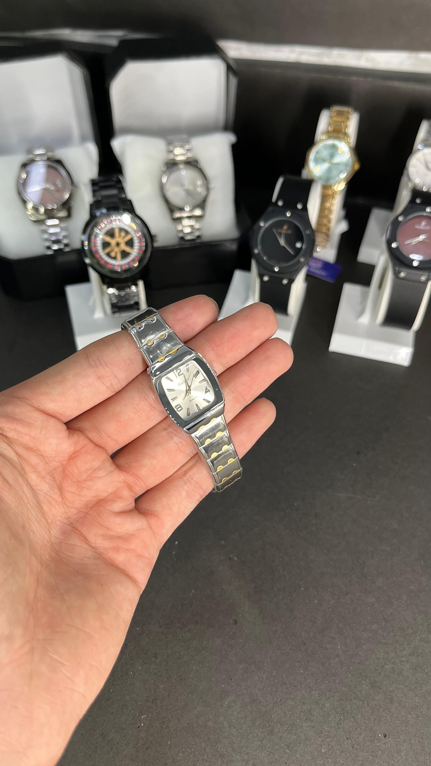 Elegant Ladies Silver & Gold Two-Tone Bracelet Watch – White Dial