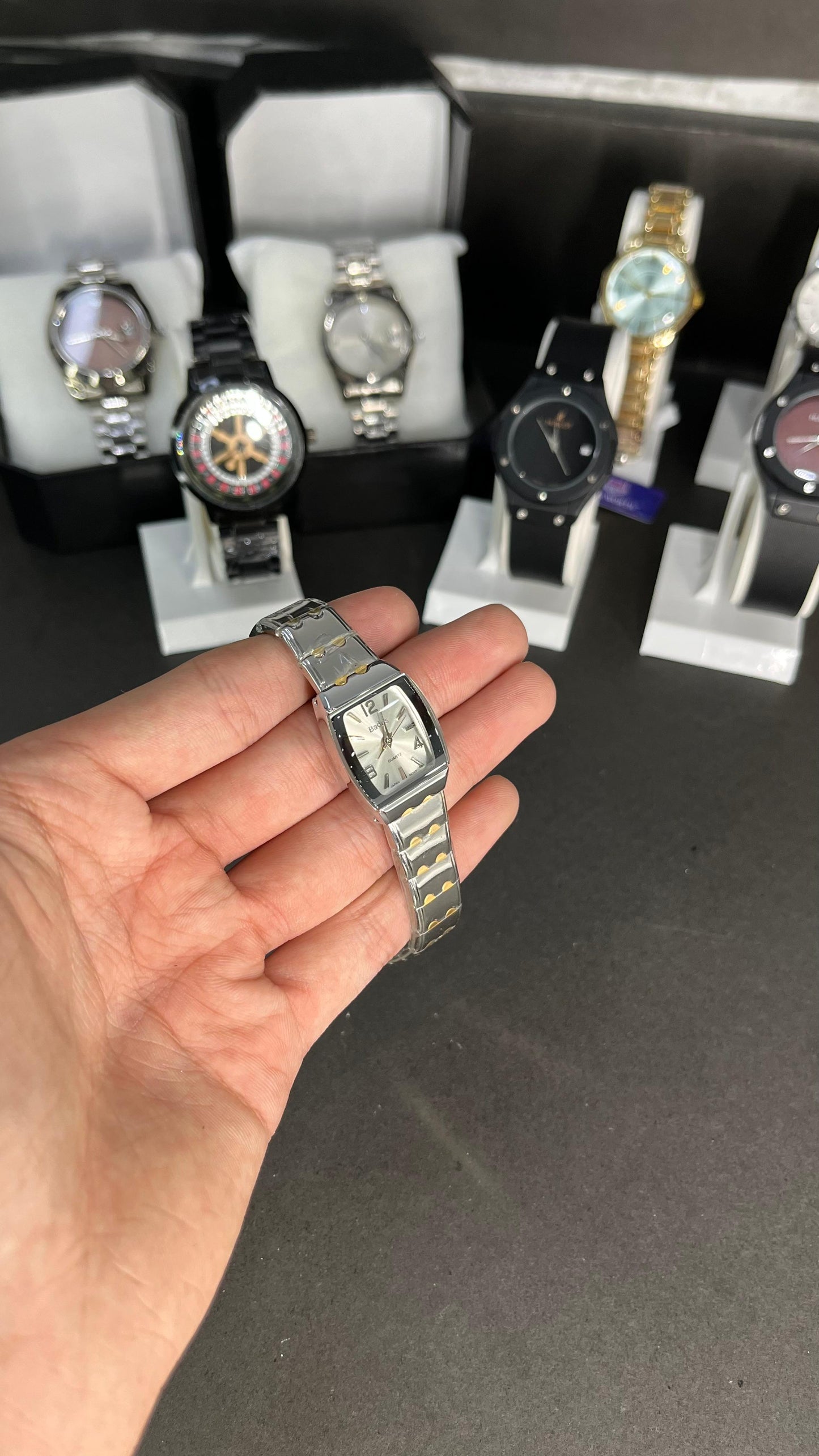 Elegant Ladies Silver & Gold Two-Tone Bracelet Watch – White Dial