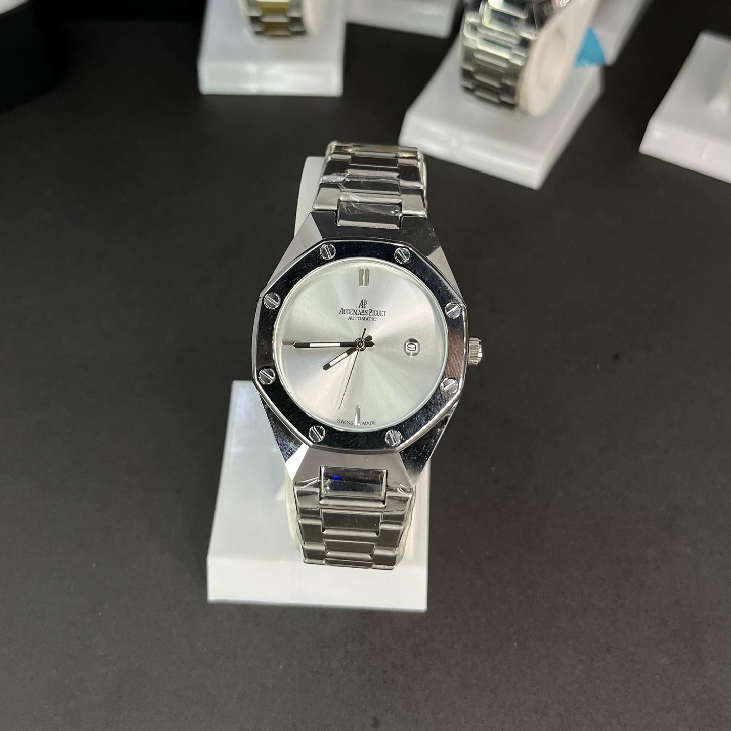 AP Style Silver Luxury  Watch – Elegant Stainless Steel Design