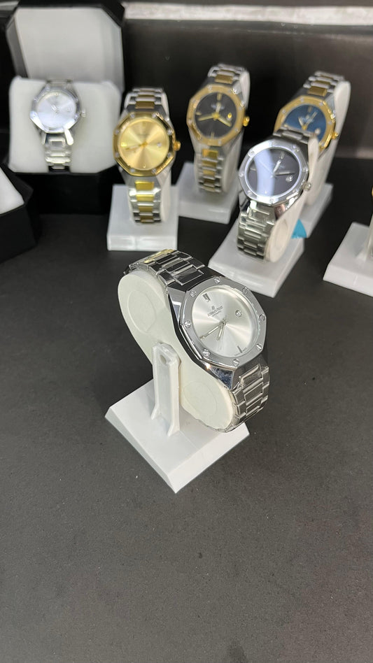 AP Style Silver Luxury  Watch – Elegant Stainless Steel Design
