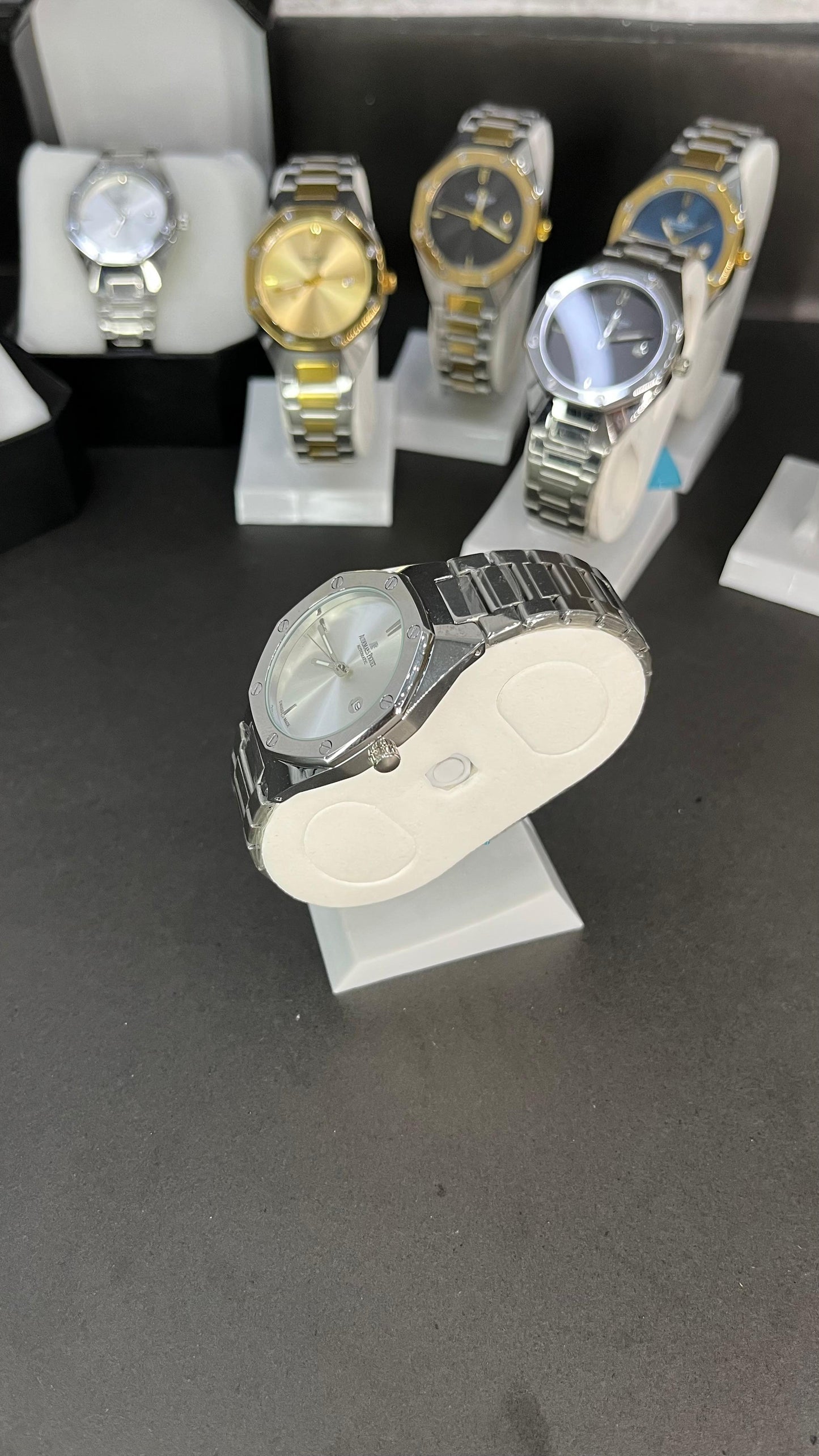 AP Style Silver Luxury  Watch – Elegant Stainless Steel Design