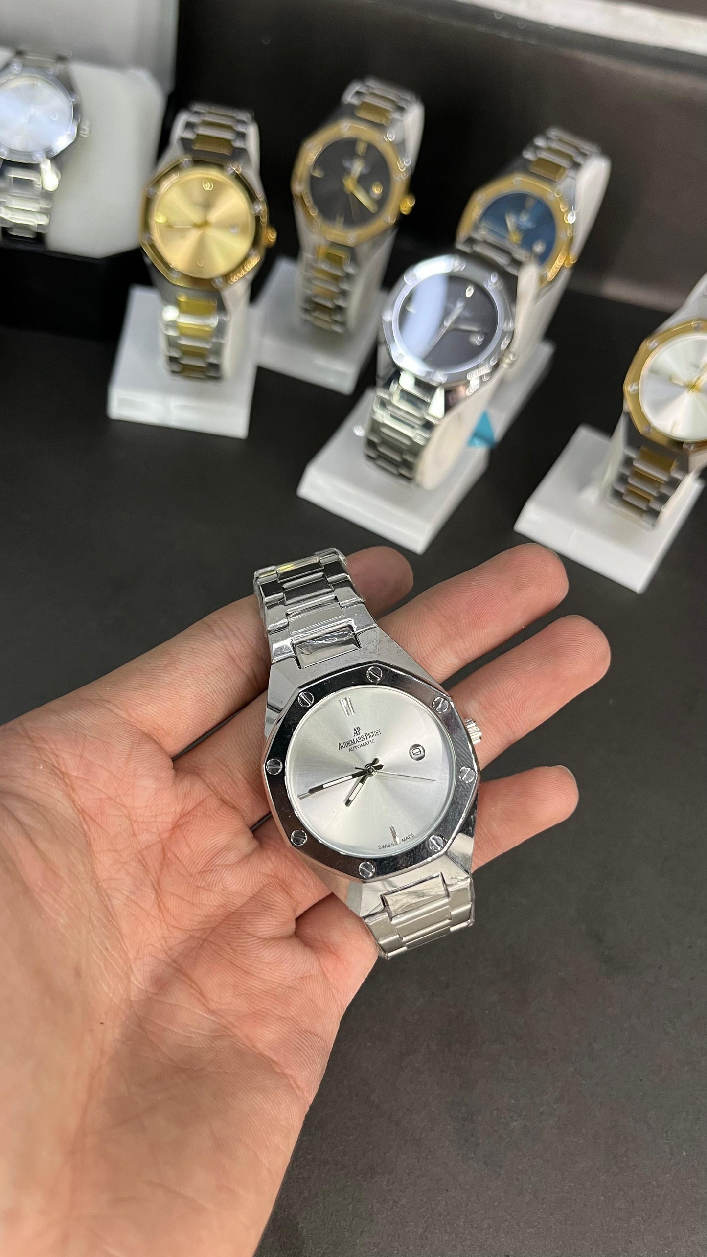 AP Style Silver Luxury  Watch – Elegant Stainless Steel Design