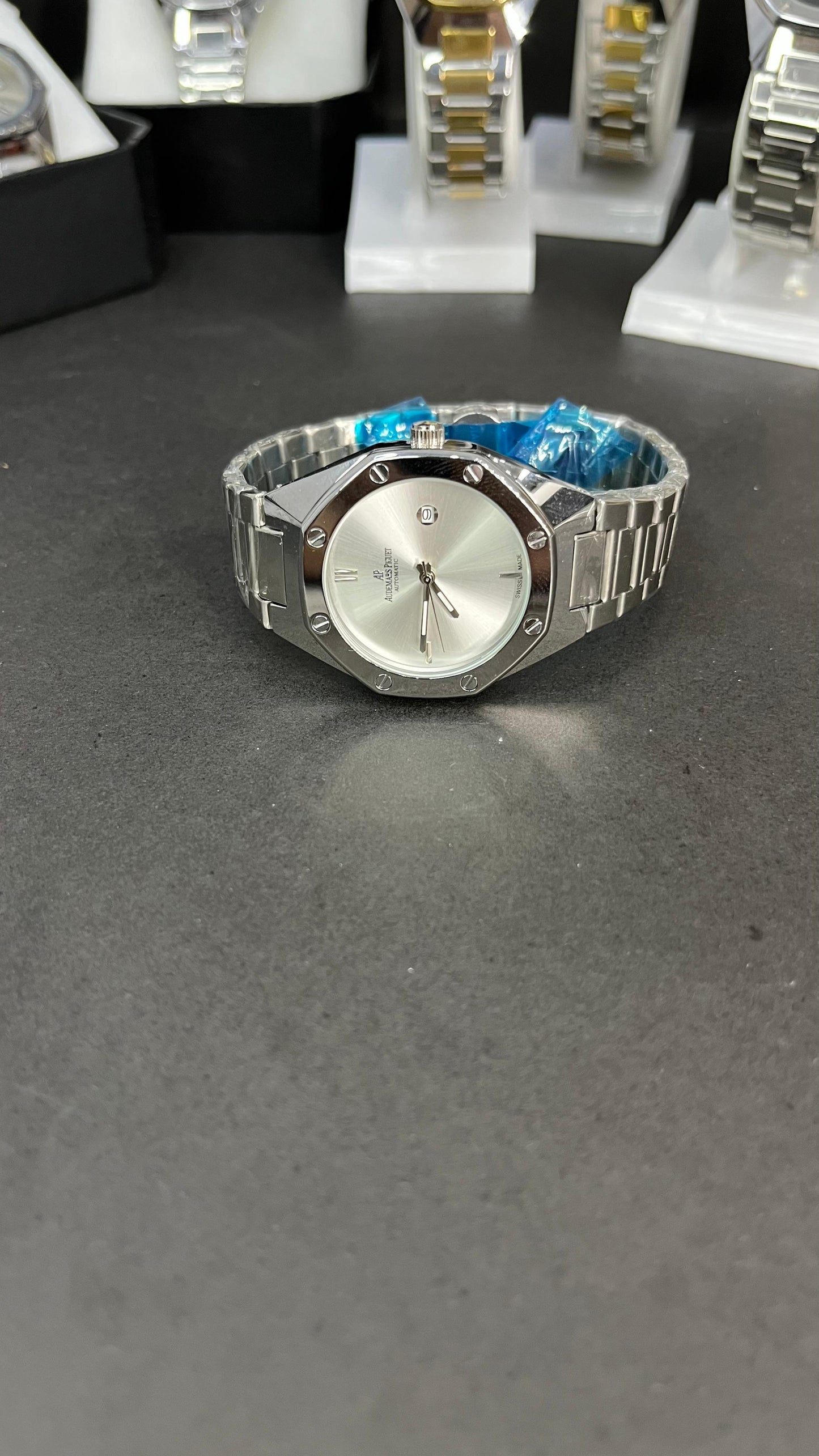 AP Style Silver Luxury  Watch – Elegant Stainless Steel Design