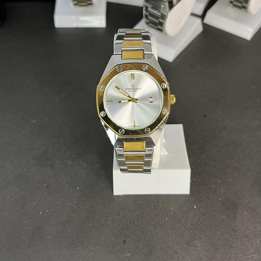 AP Style Two-Tone Silver & Gold Luxury Watch –  Stainless Steel