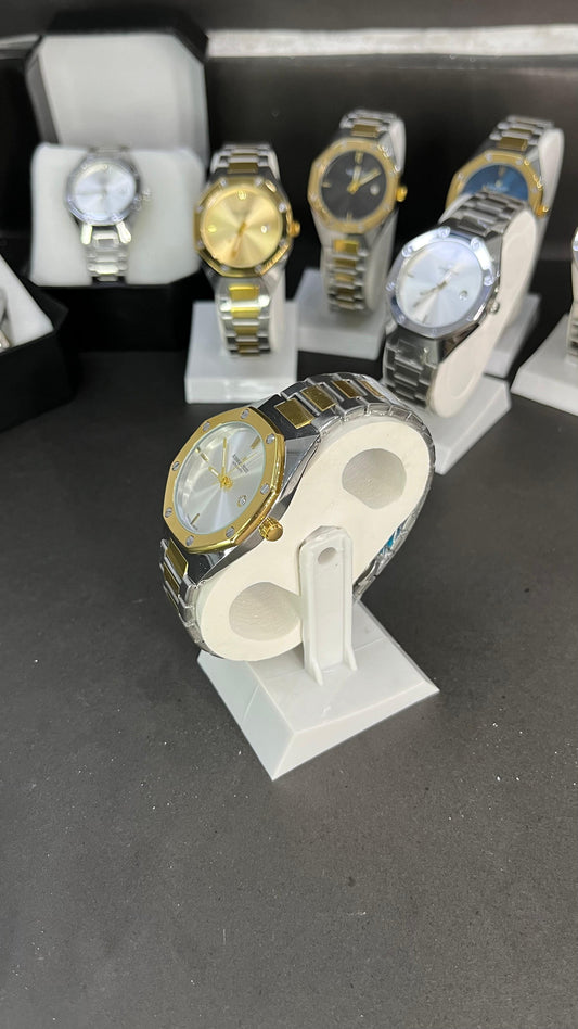 AP Style Two-Tone Silver & Gold Luxury Watch –  Stainless Steel