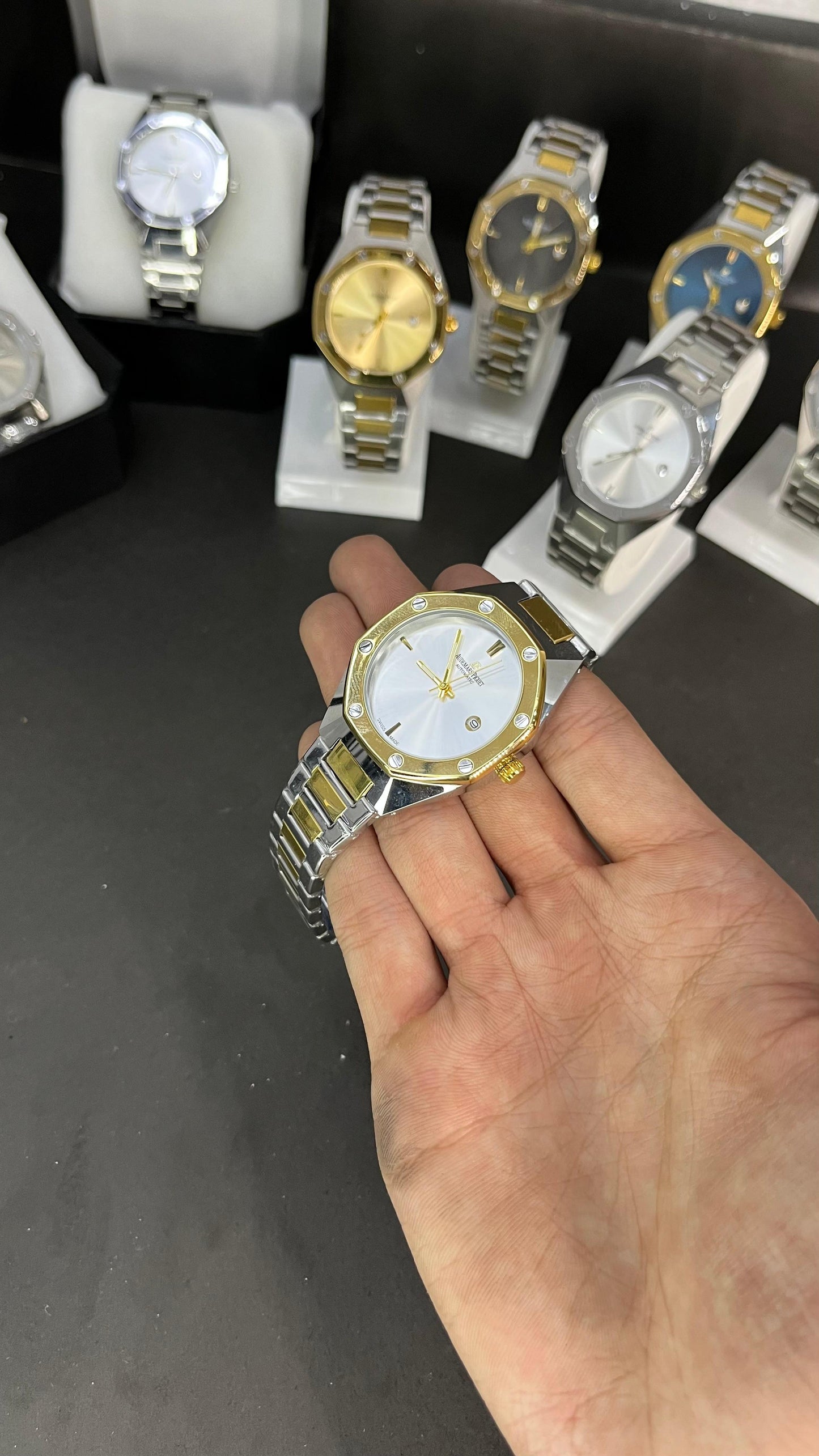 AP Style Two-Tone Silver & Gold Luxury Watch –  Stainless Steel
