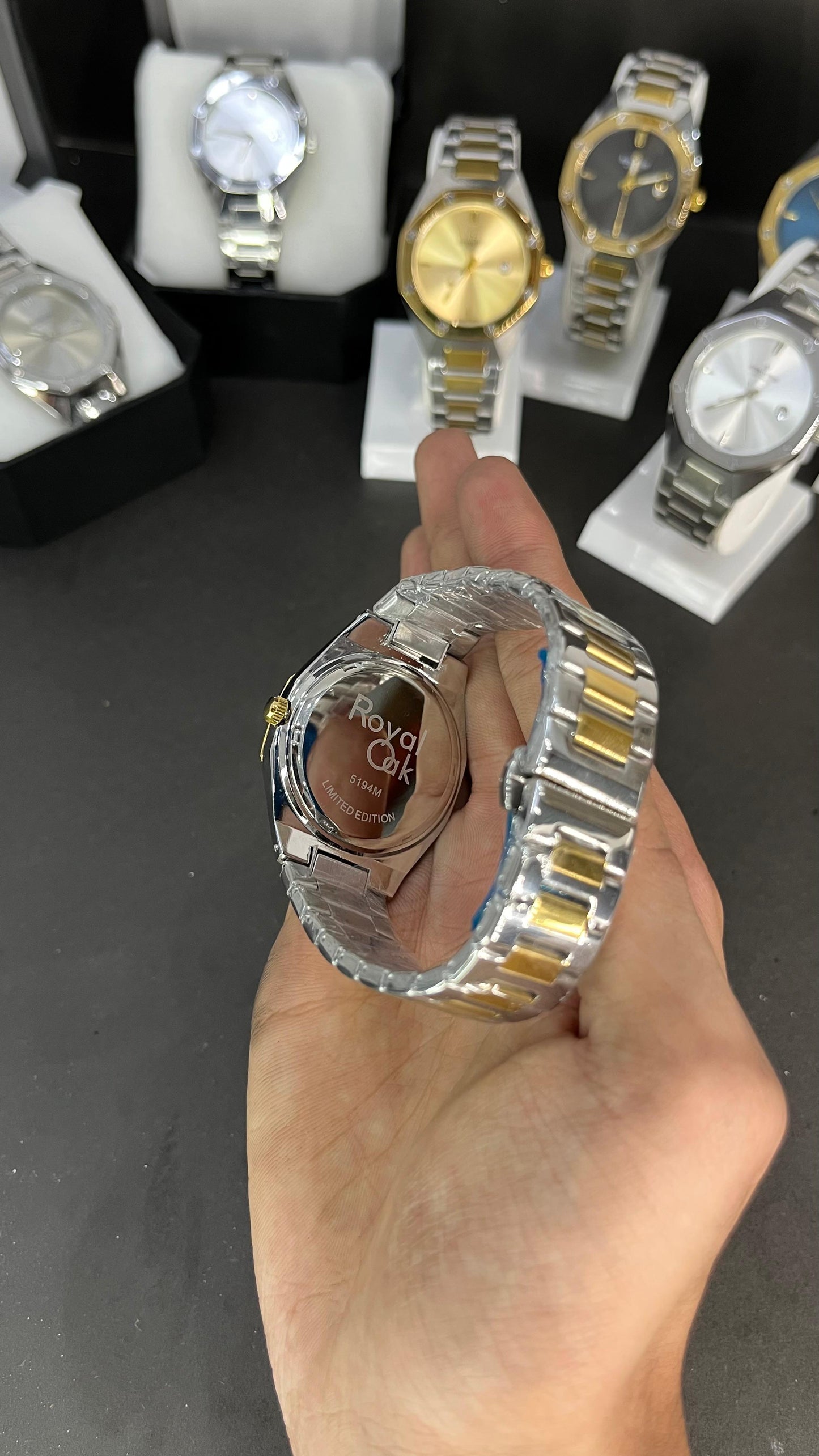 AP Style Two-Tone Silver & Gold Luxury Watch –  Stainless Steel