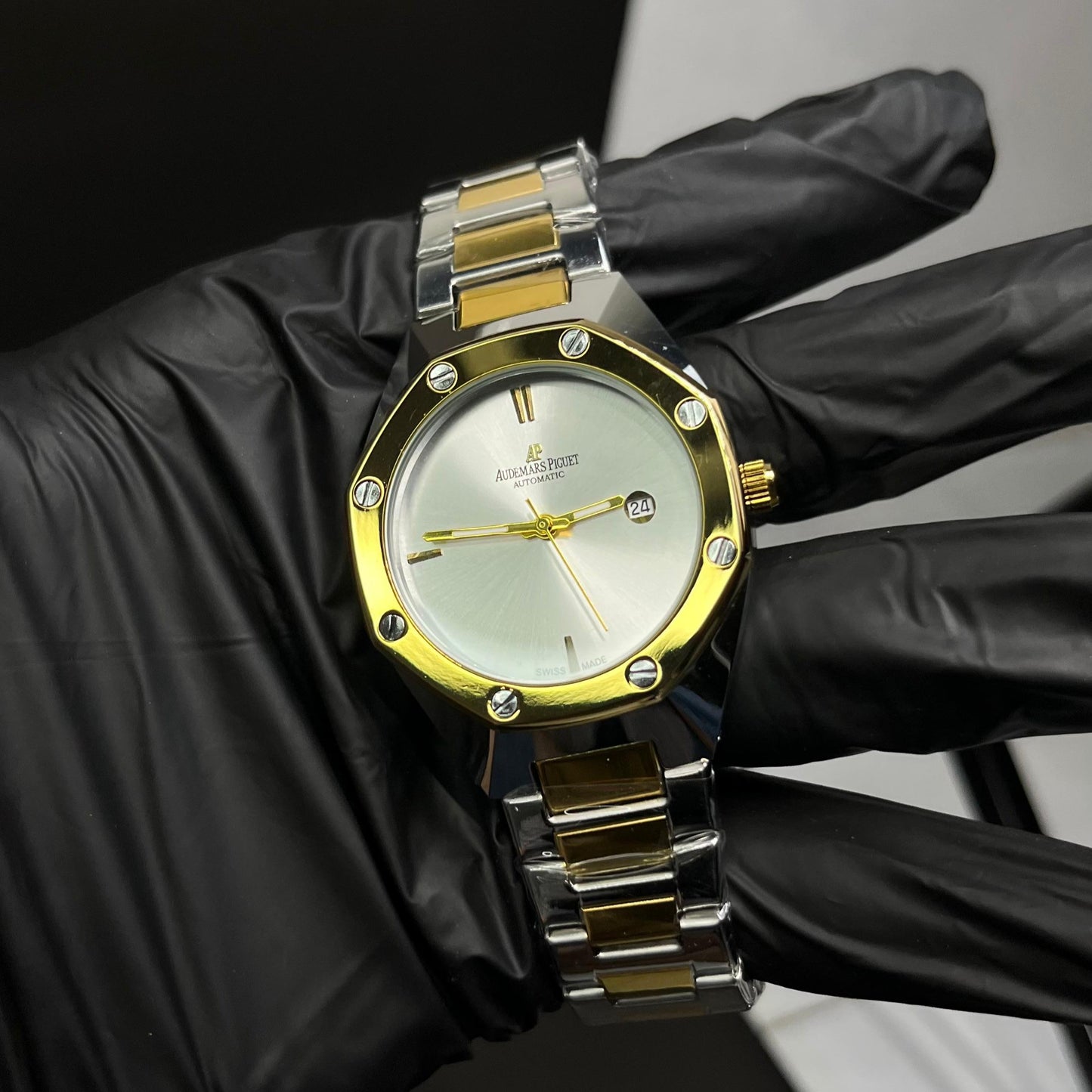 AP Style Two-Tone Silver & Gold Luxury Watch –  Stainless Steel