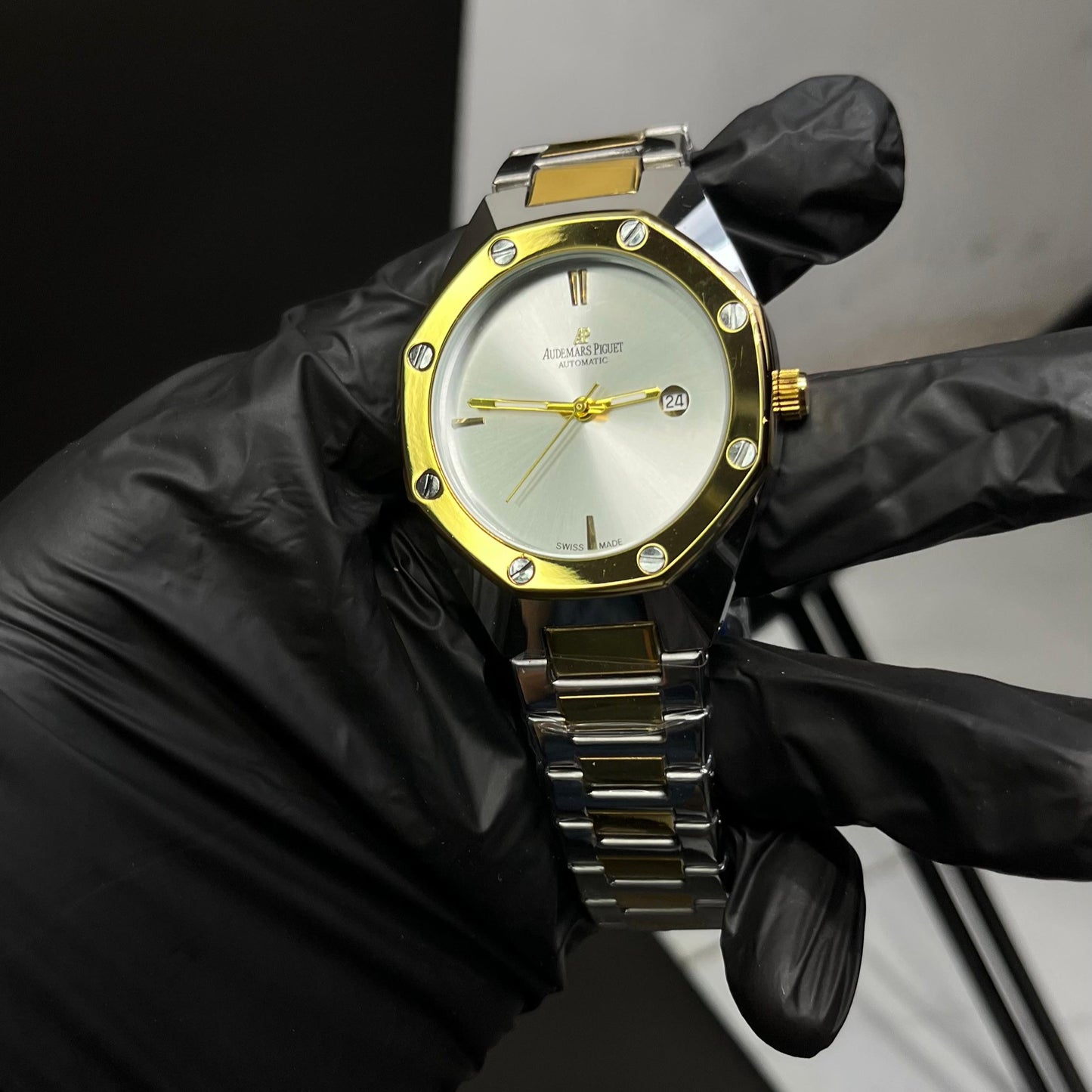 AP Style Two-Tone Silver & Gold Luxury Watch –  Stainless Steel