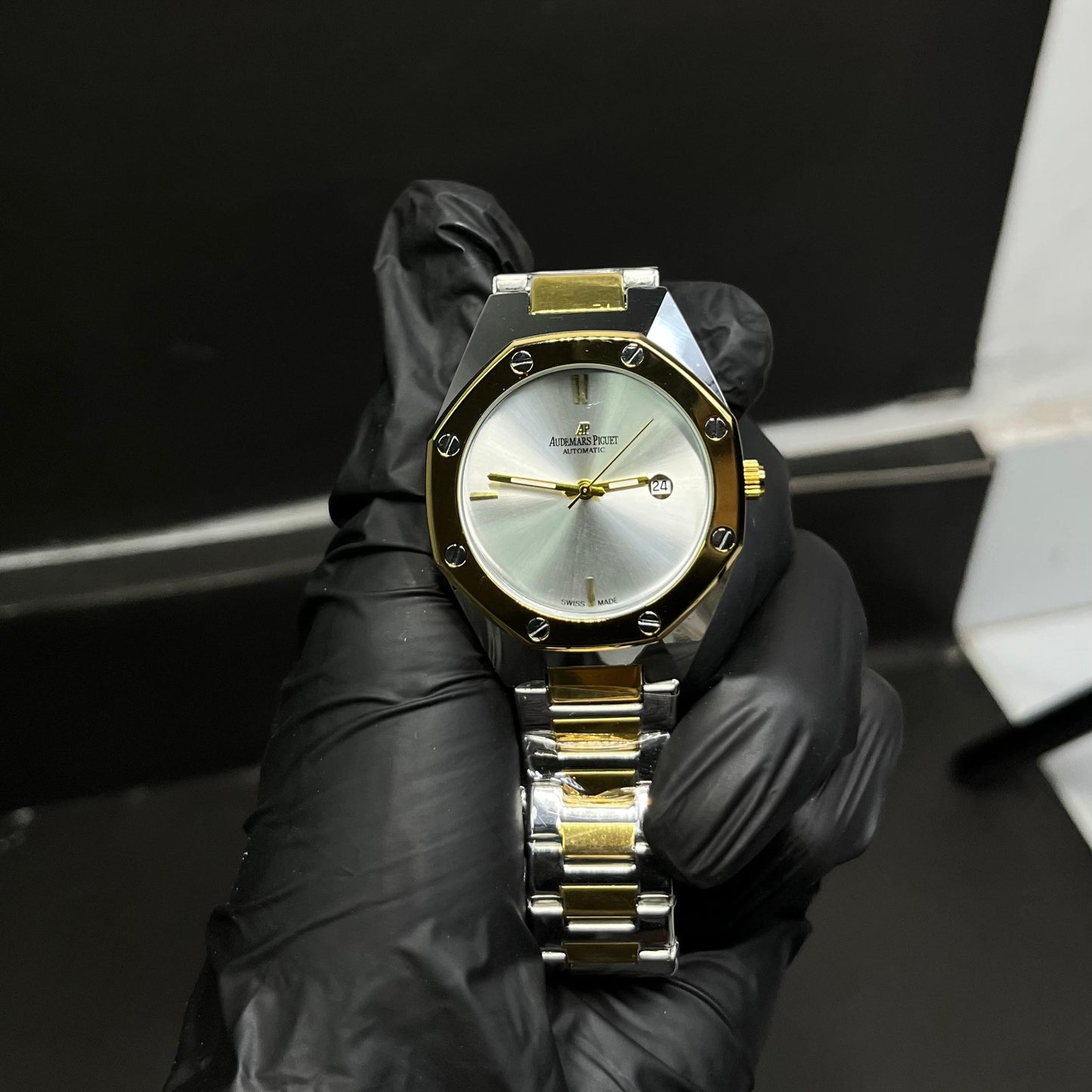 AP Style Two-Tone Silver & Gold Luxury Watch –  Stainless Steel