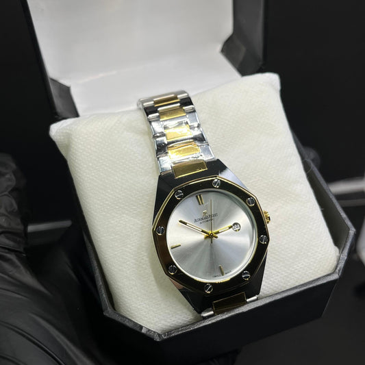 AP Style Two-Tone Silver & Gold Luxury Watch –  Stainless Steel