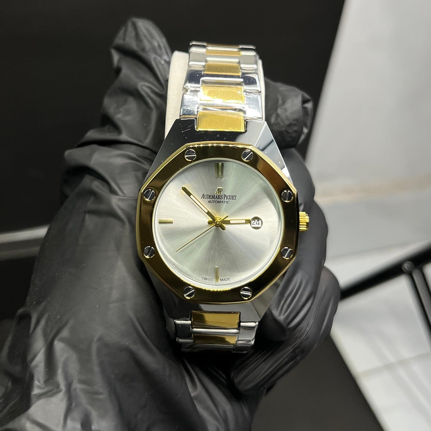 AP Style Two-Tone Silver & Gold Luxury Watch –  Stainless Steel