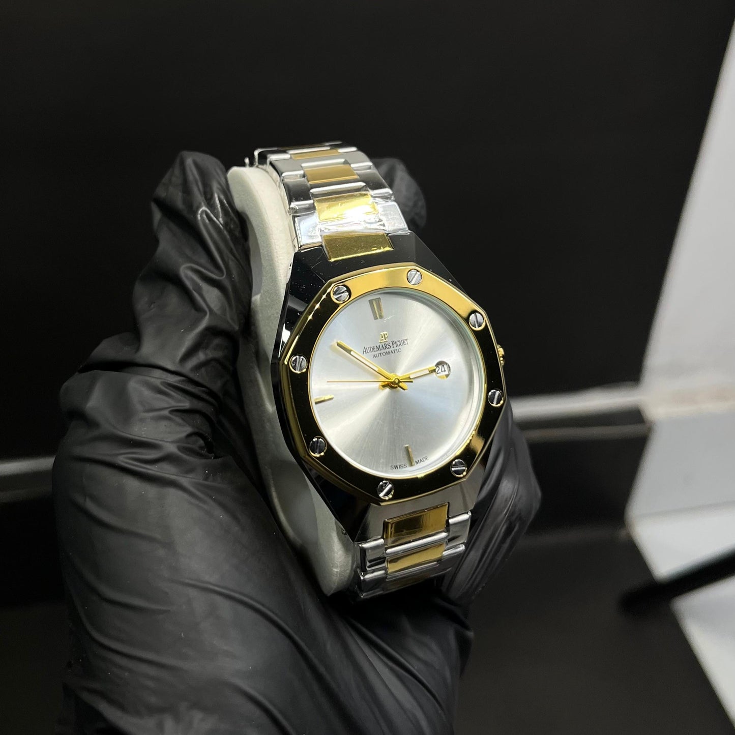 AP Style Two-Tone Silver & Gold Luxury Watch –  Stainless Steel