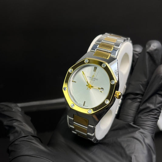 AP Style Two-Tone Silver & Gold Luxury Watch –  Stainless Steel