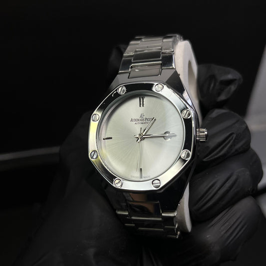 AP Style Silver Luxury  Watch – Elegant Stainless Steel Design