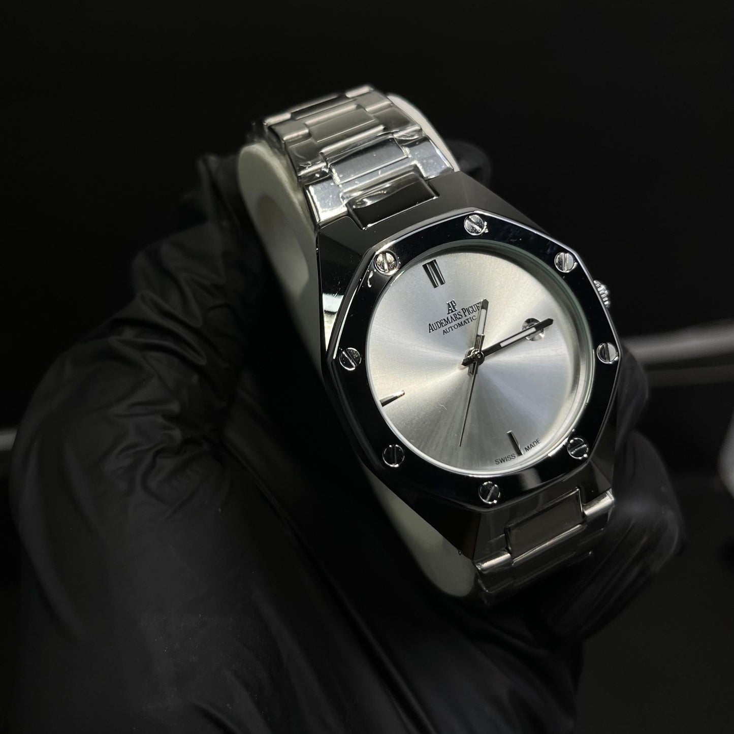 AP Style Silver Luxury  Watch – Elegant Stainless Steel Design