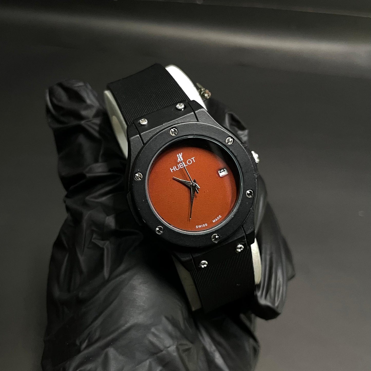 Hublot Ladies Watch – Brown Dial with Date Display