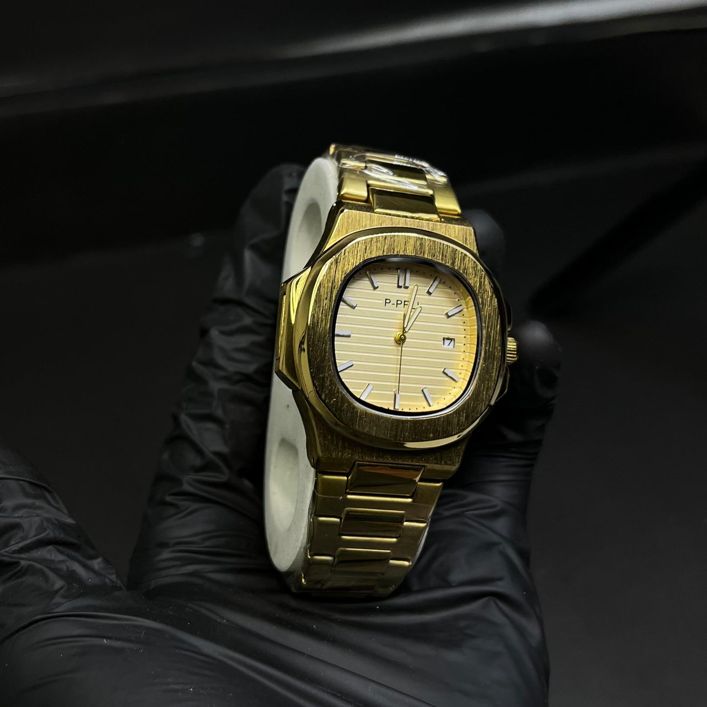 Patek Philippe-Inspired Gold Watch – Big Dial Luxury Edition (P.PPLI)