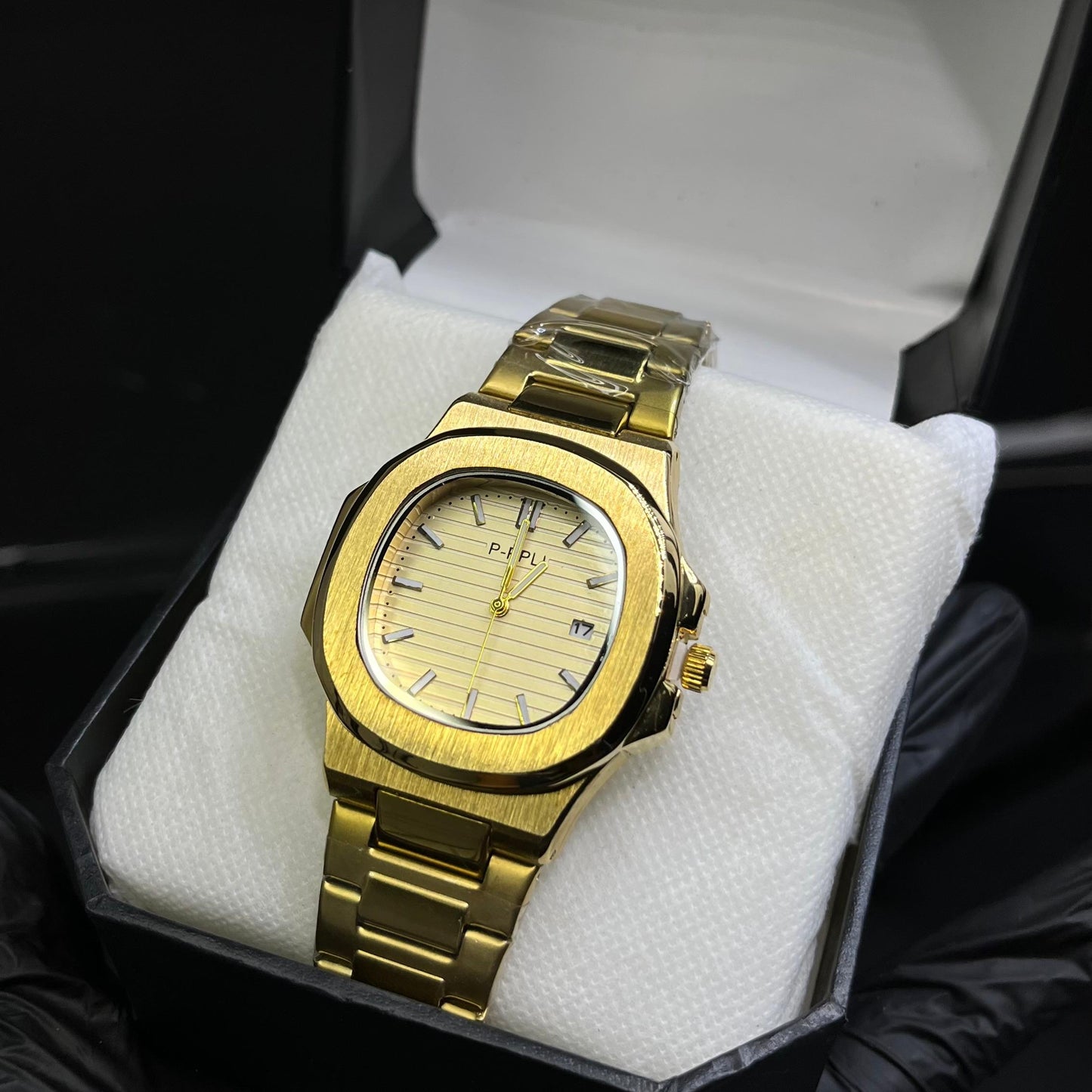 Patek Philippe-Inspired Gold Watch – Big Dial Luxury Edition (P.PPLI)