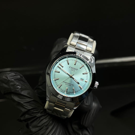 Tissot Gentleman Powermatic 80 Silicium – Ice Blue Dial Premium Quality Comes With Box