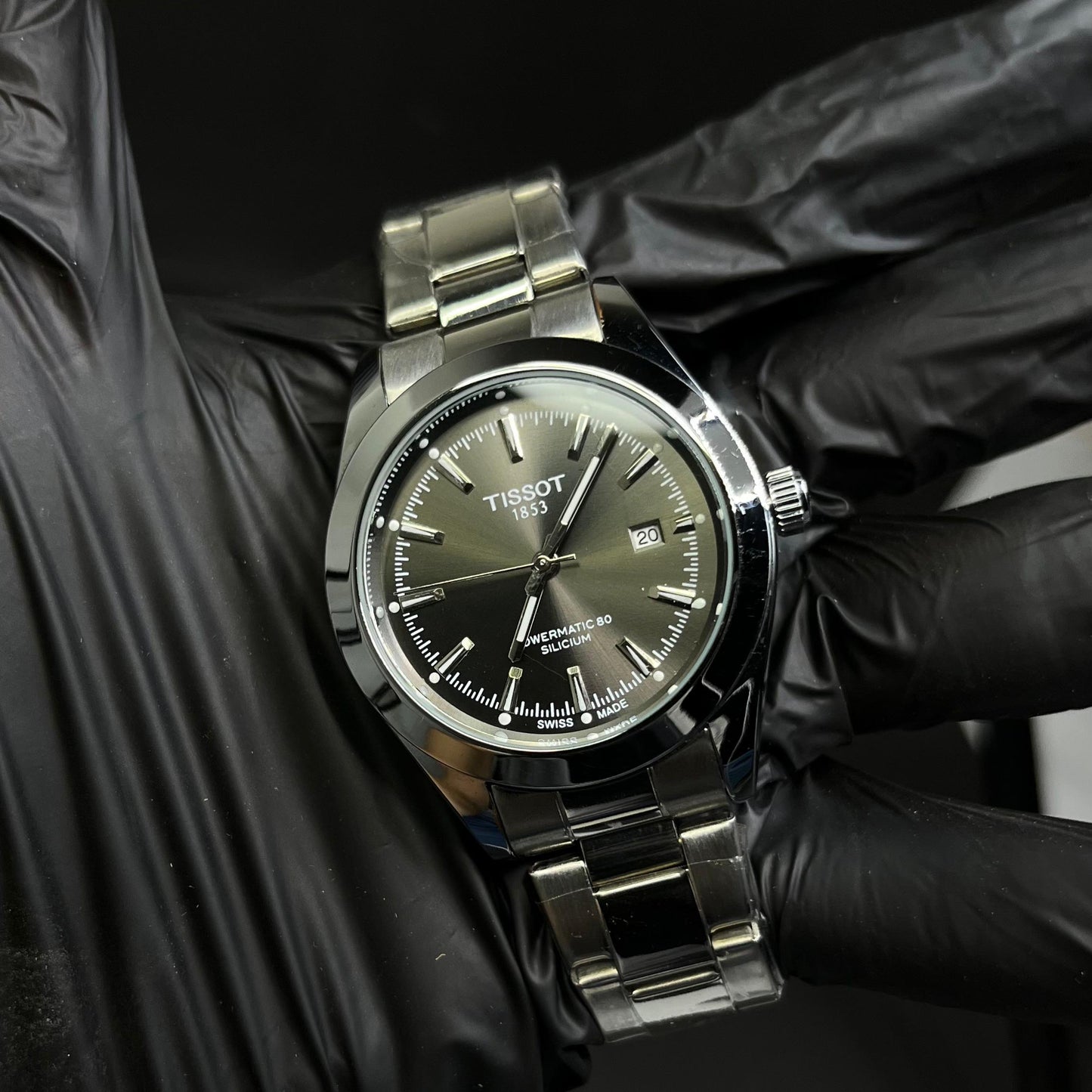 Tissot PRX 1853 In Greyish Dial With Date Display
