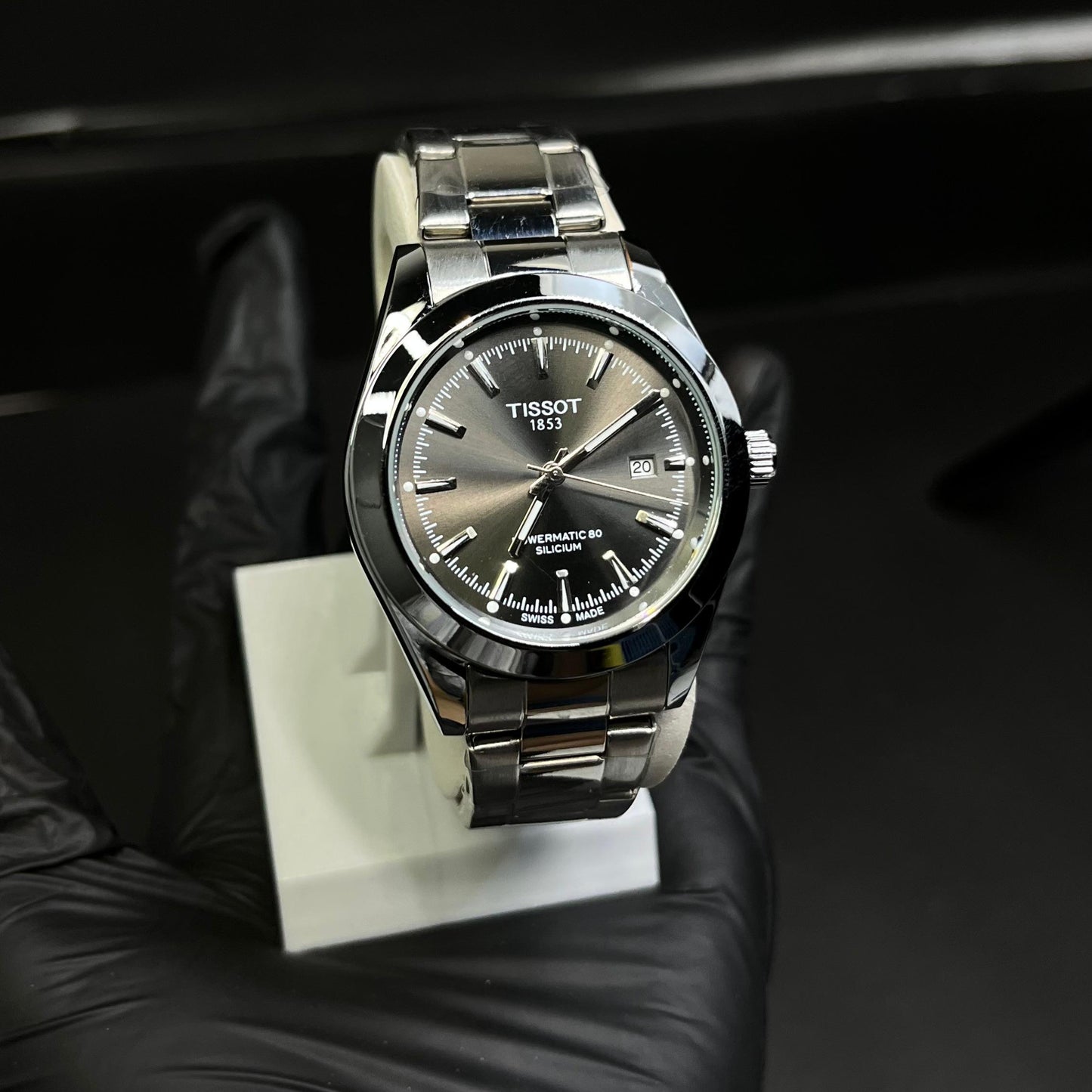 Tissot PRX 1853 In Greyish Dial With Date Display