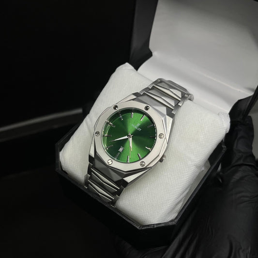 Hublot Men’s Watch – Striking Green Dial with Stainless Steel