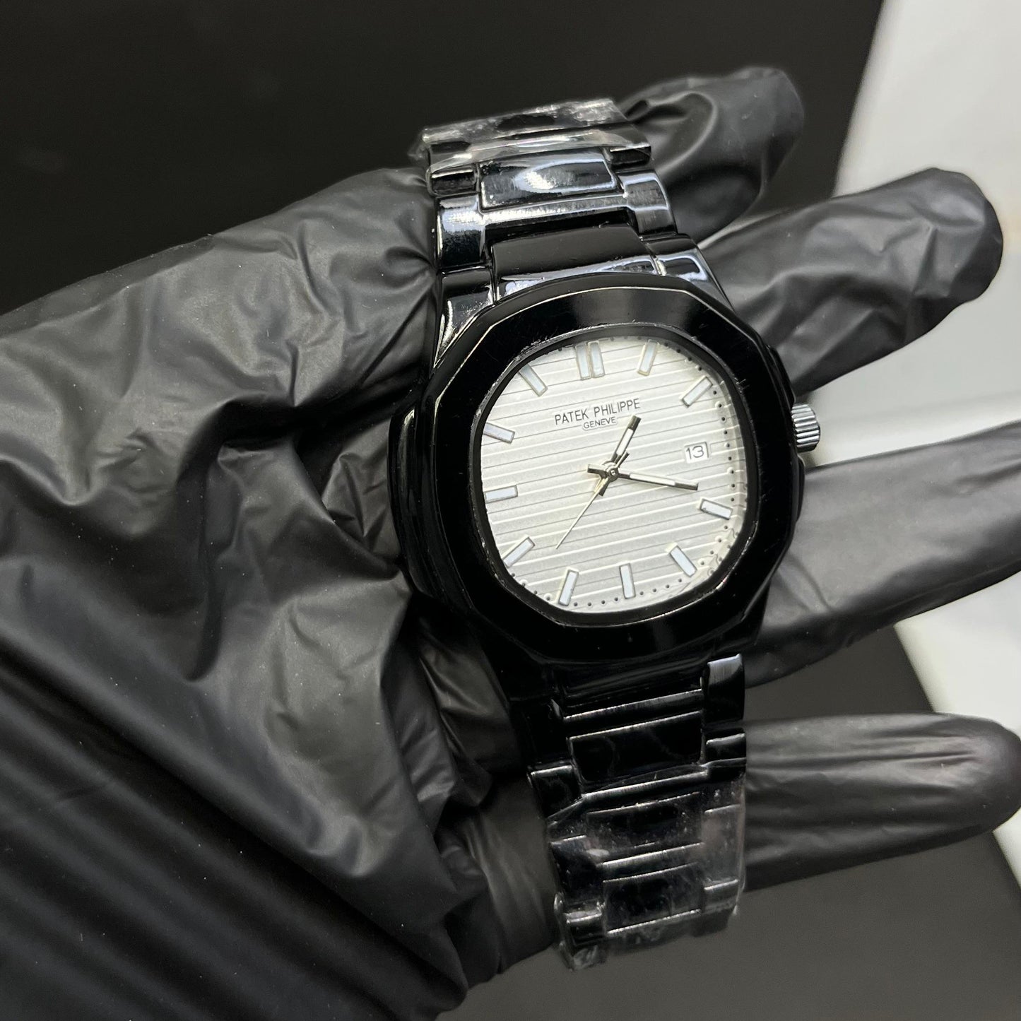 Patek Philippe Wrist Watch  For Men In Stainless Steel Full Black Classic Luxury Watch For Men