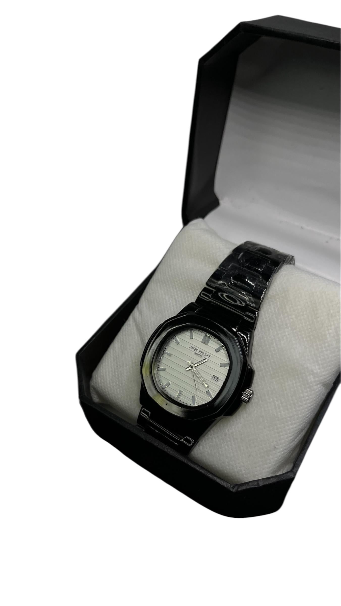 Patek Philippe Wrist Watch  For Men In Stainless Steel Full Black Classic Luxury Watch For Men