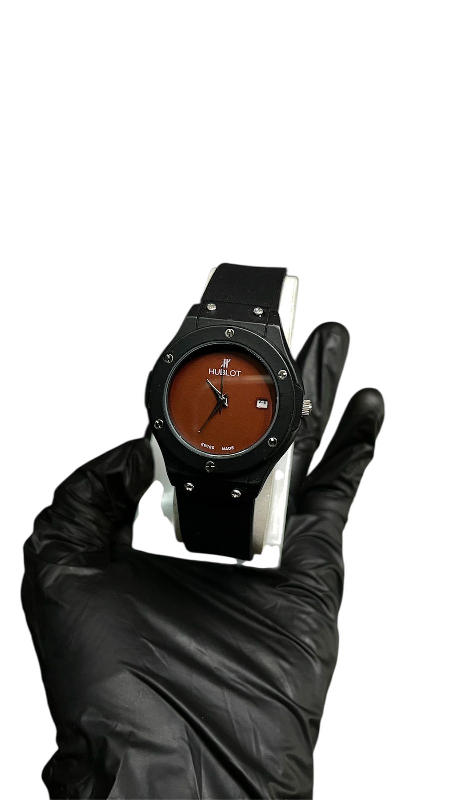 Hublot Ladies Watch – Brown Dial with Date Display