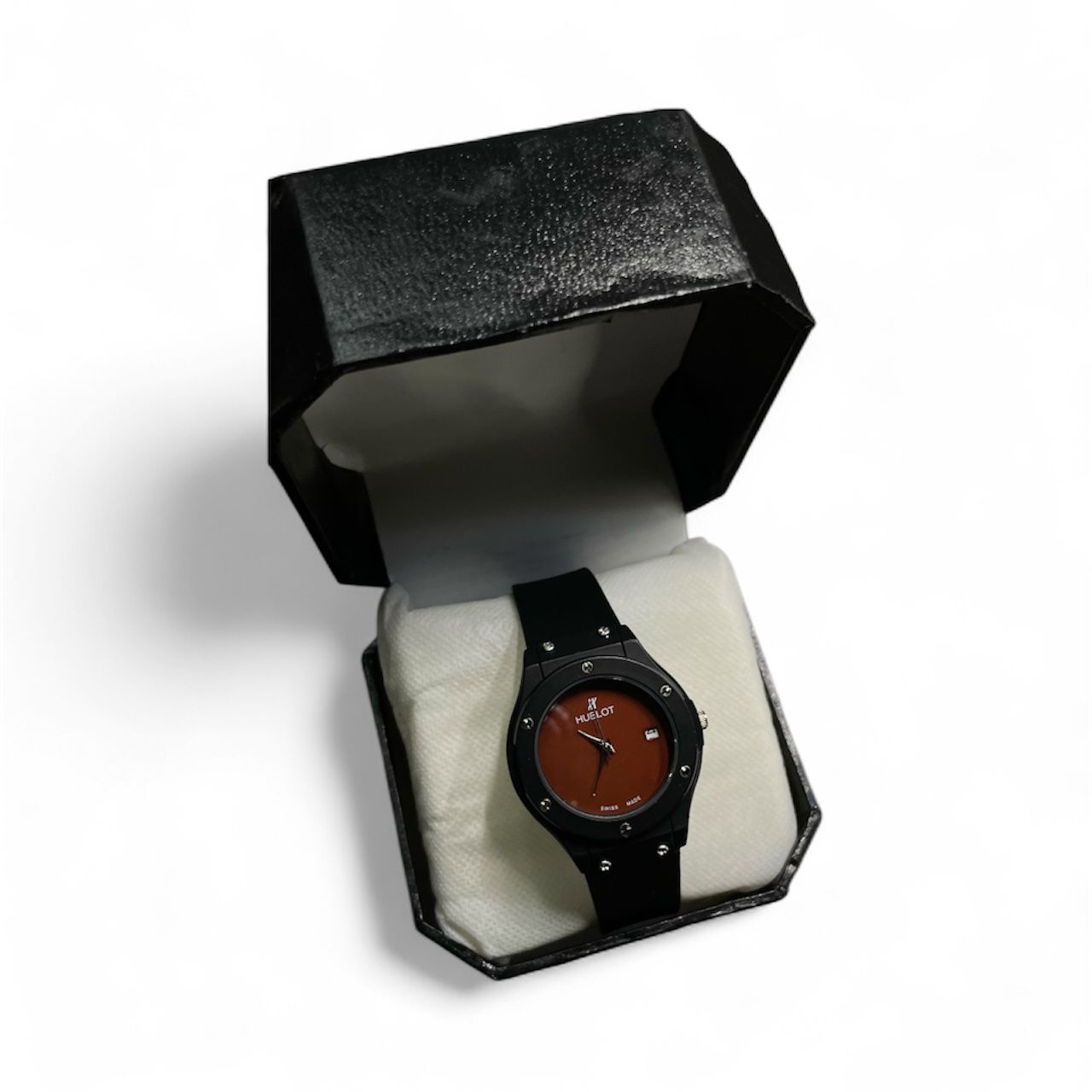 Hublot Ladies Watch – Brown Dial with Date Display